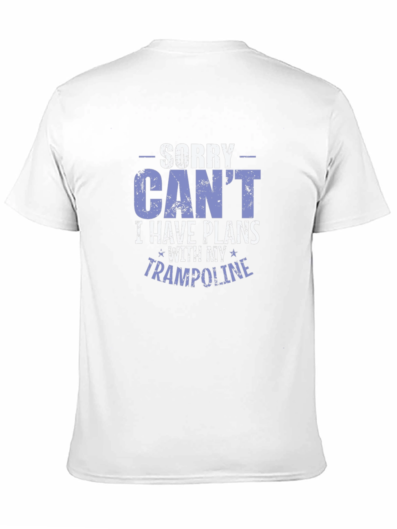 Black Funny Trampoline Plans Graphic T-Shirt view 11
