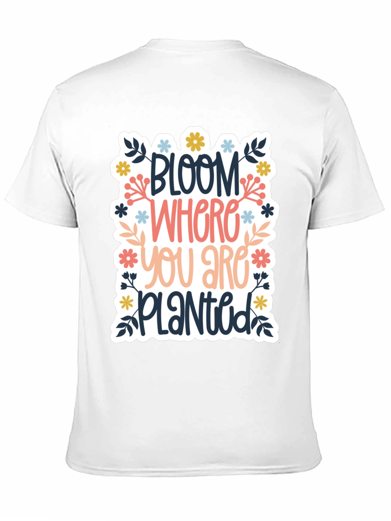Black Bloom Where You Are Planted Graphic Tee view 11
