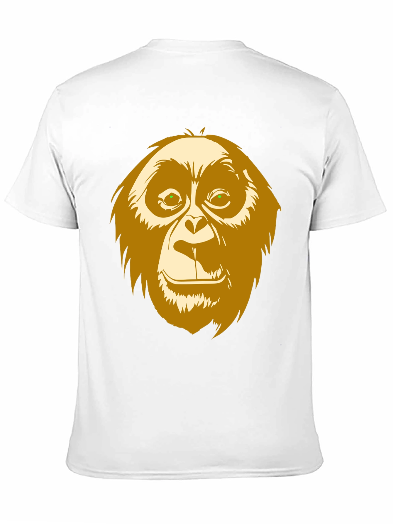 Black Orangutan Graphic Print Black T-Shirt view 11