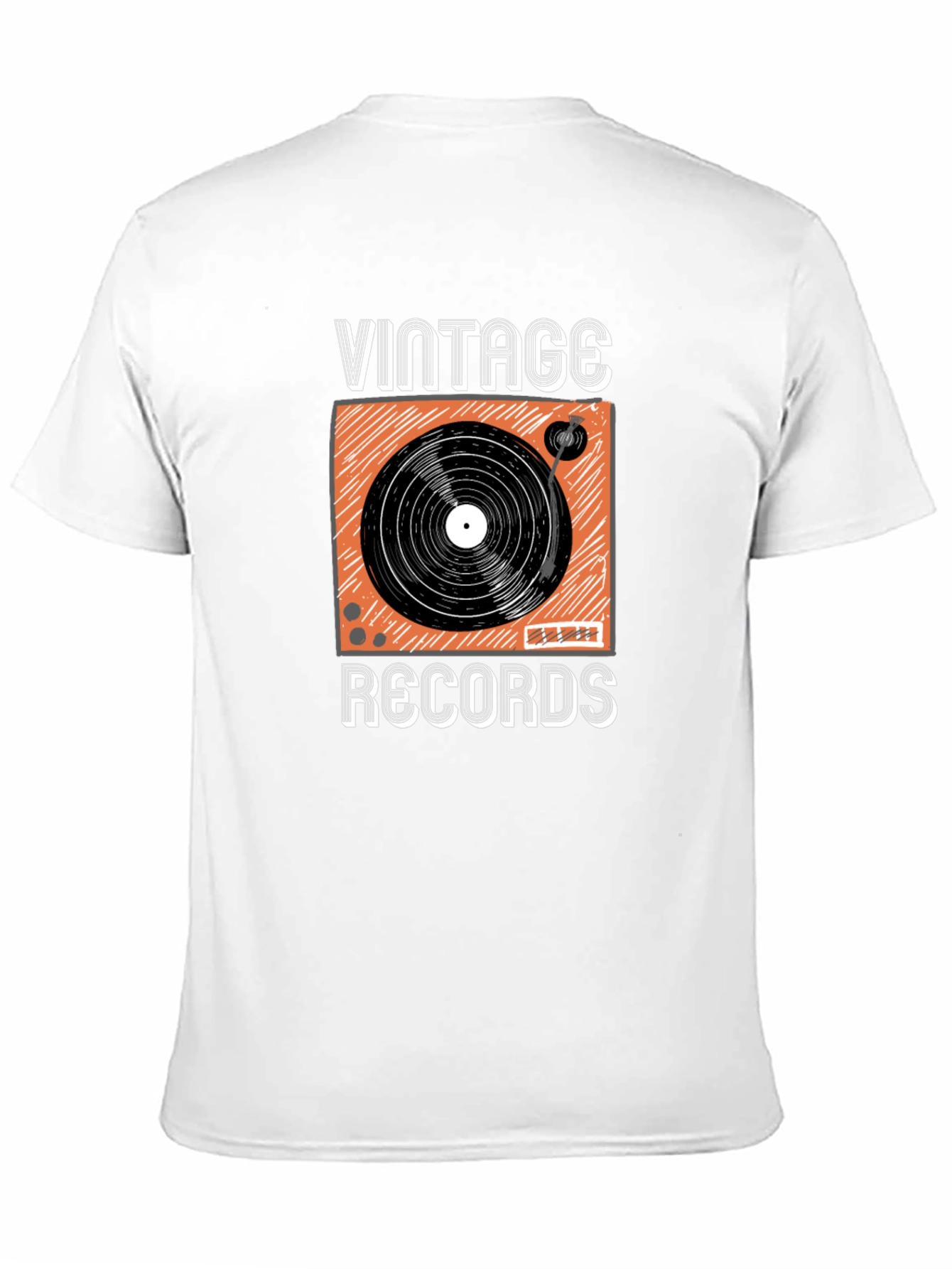 Black Vintage Records Graphic T-Shirt - Classic Retro Style view 11