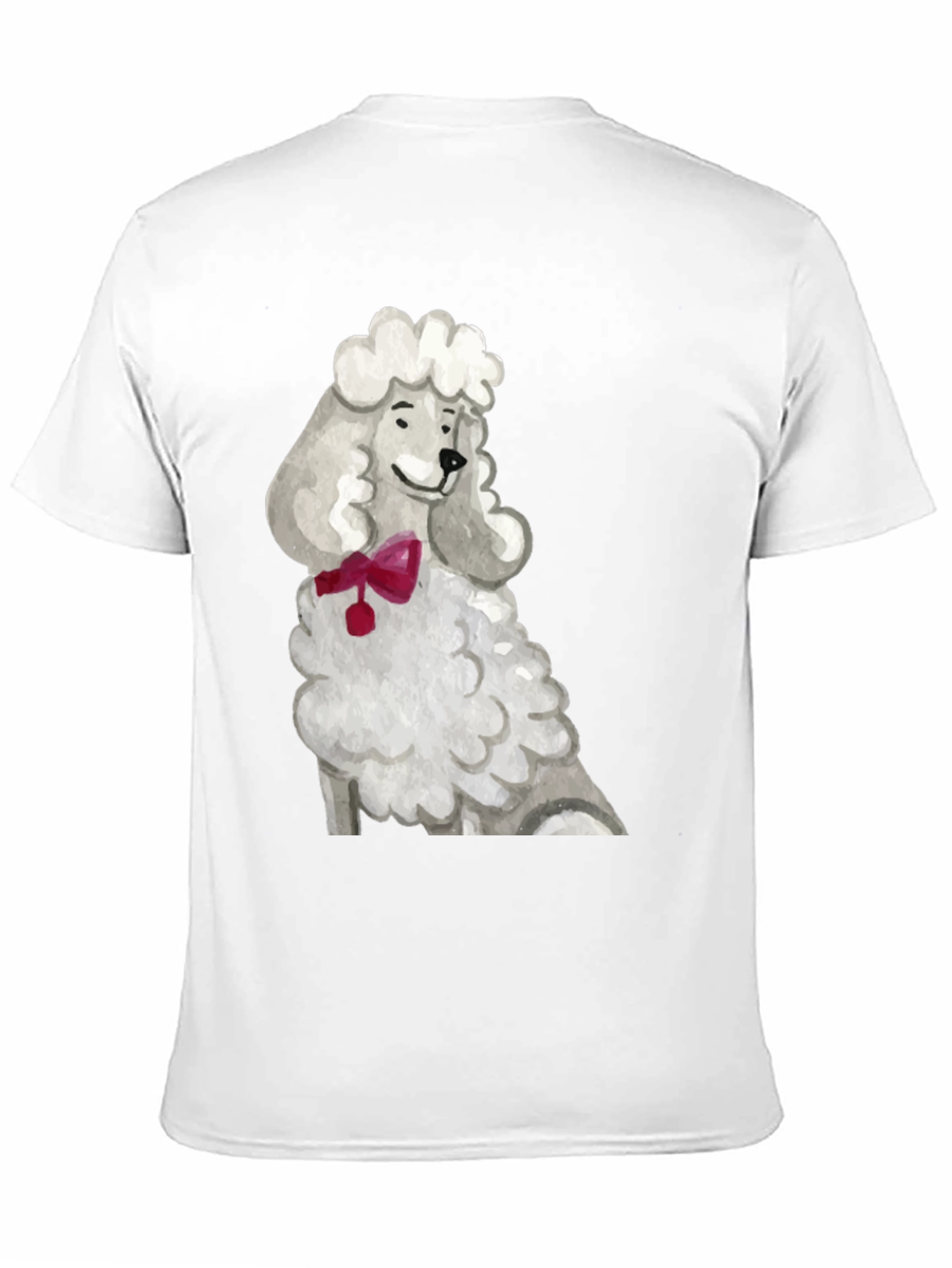 Black Poodle Art T-Shirt - Unique Dog Lover Tee view 11