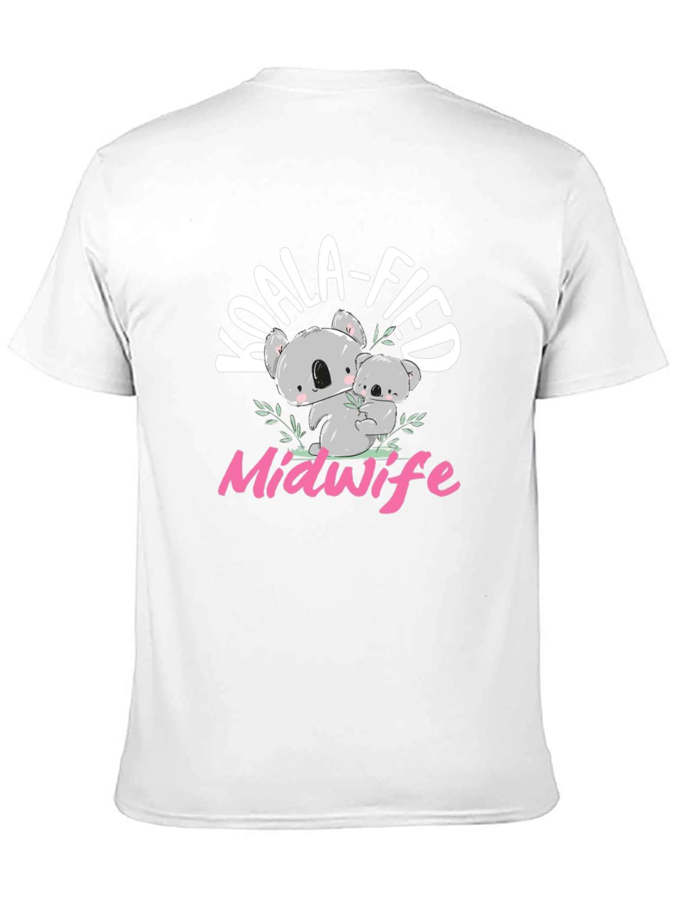 Black Koala-fied Midwife T-Shirt - Cute Koala Bear Design view 11