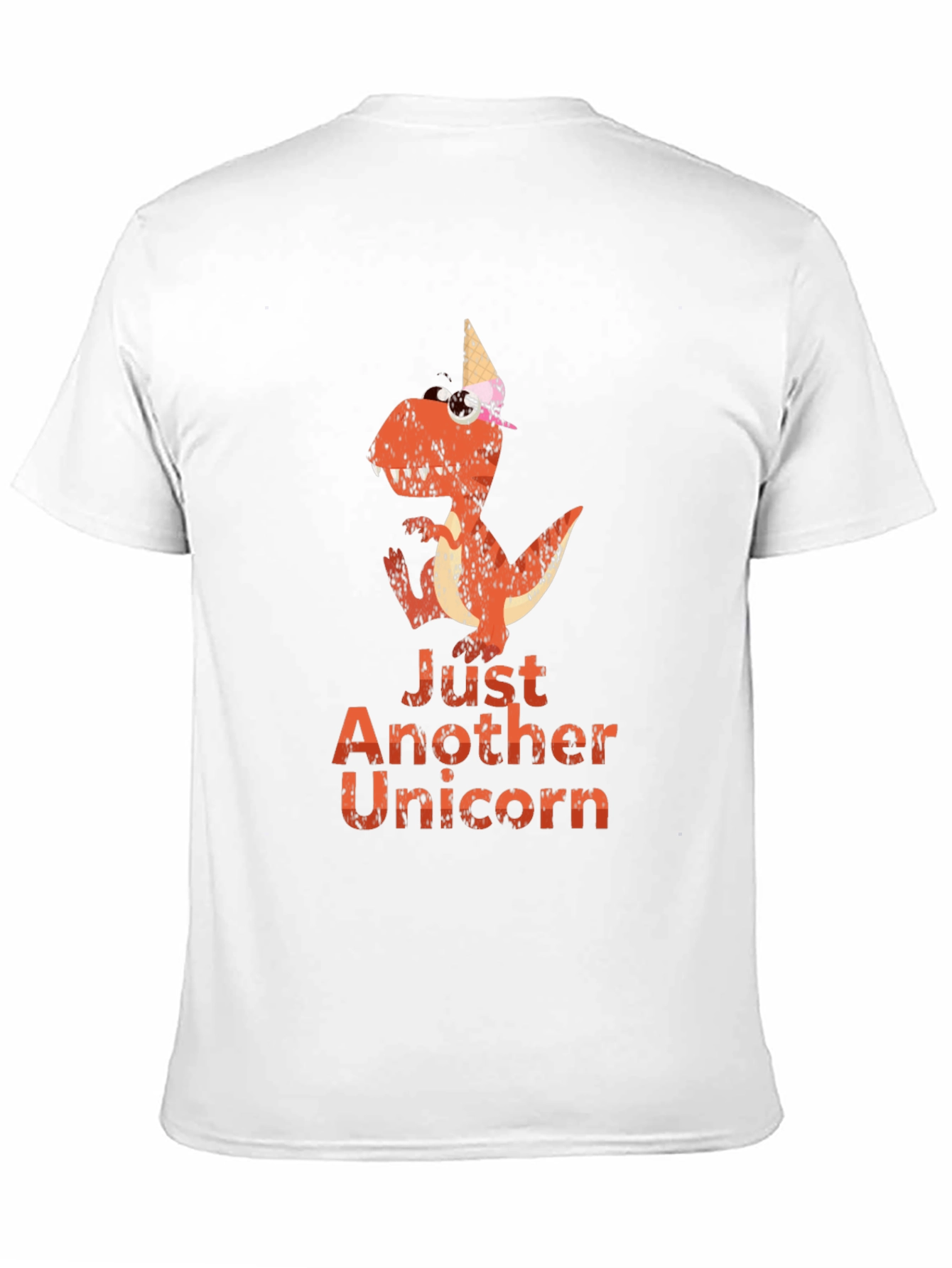 Black Dino Unicorn Graphic Tee - Unique Novelty T-Shirt view 11