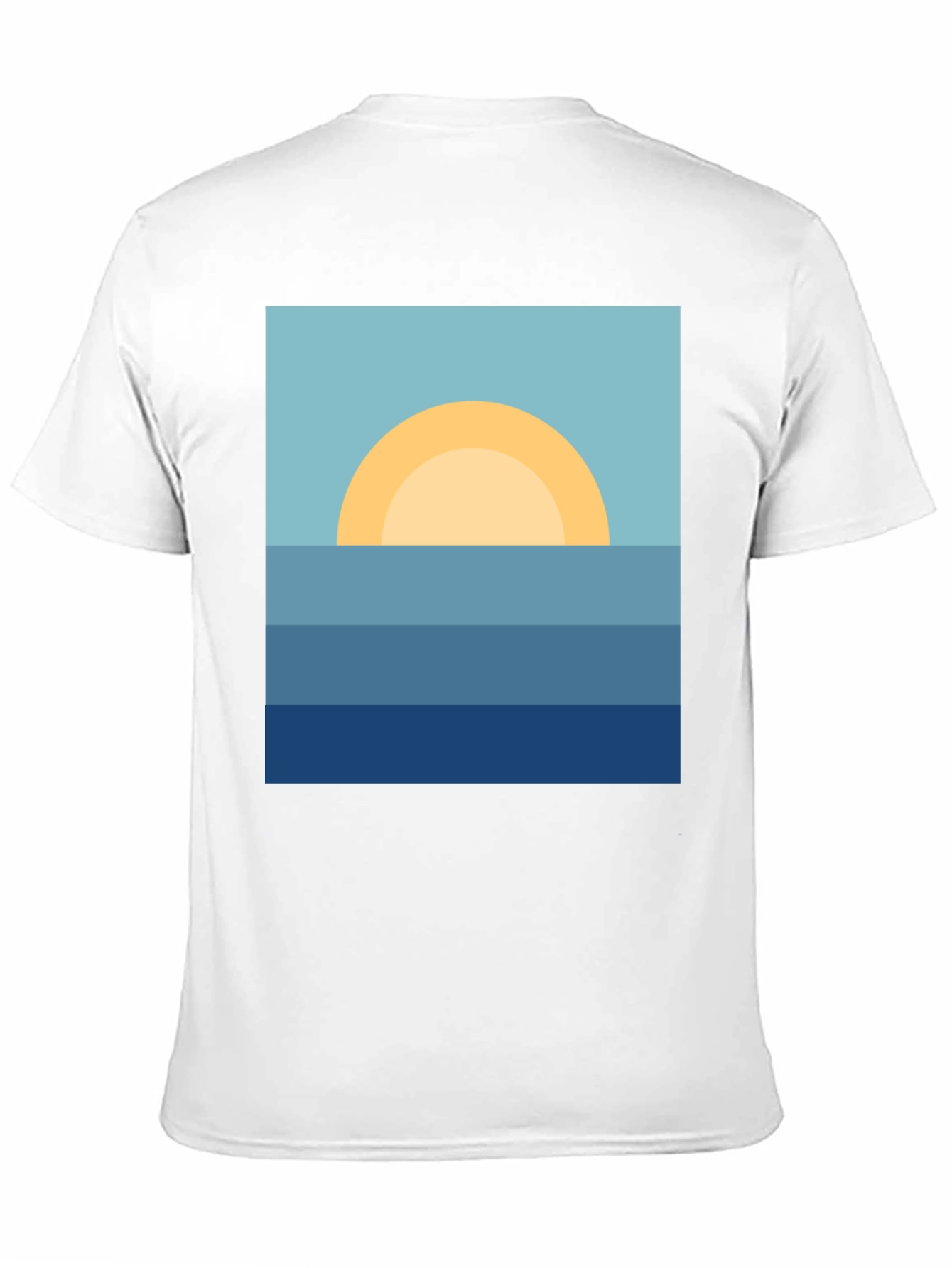 Black Sunrise Ocean Graphic Tee - Stylish & Relaxed Fit view 11