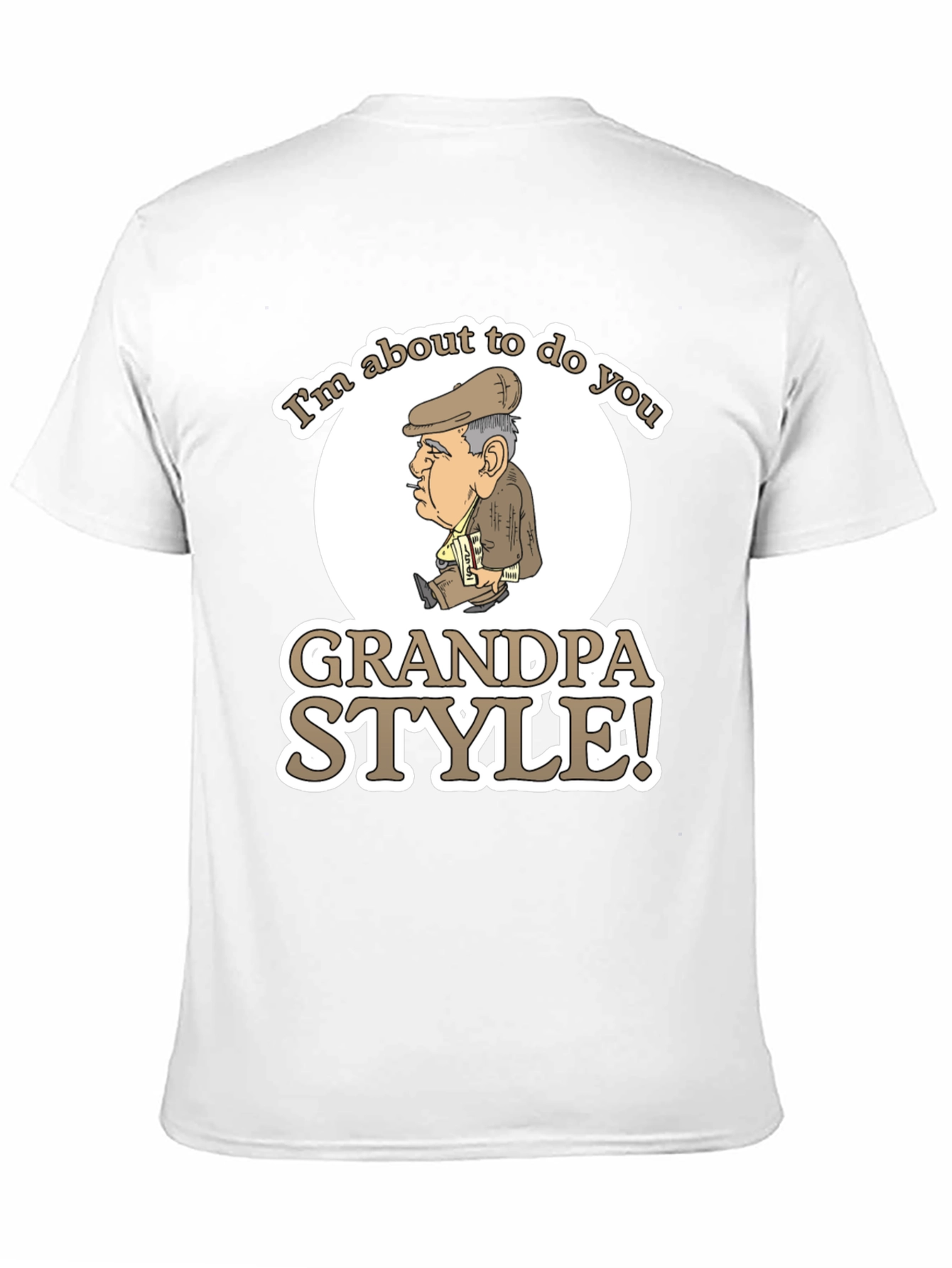 Black Grandpa Style Graphic T-Shirt view 11