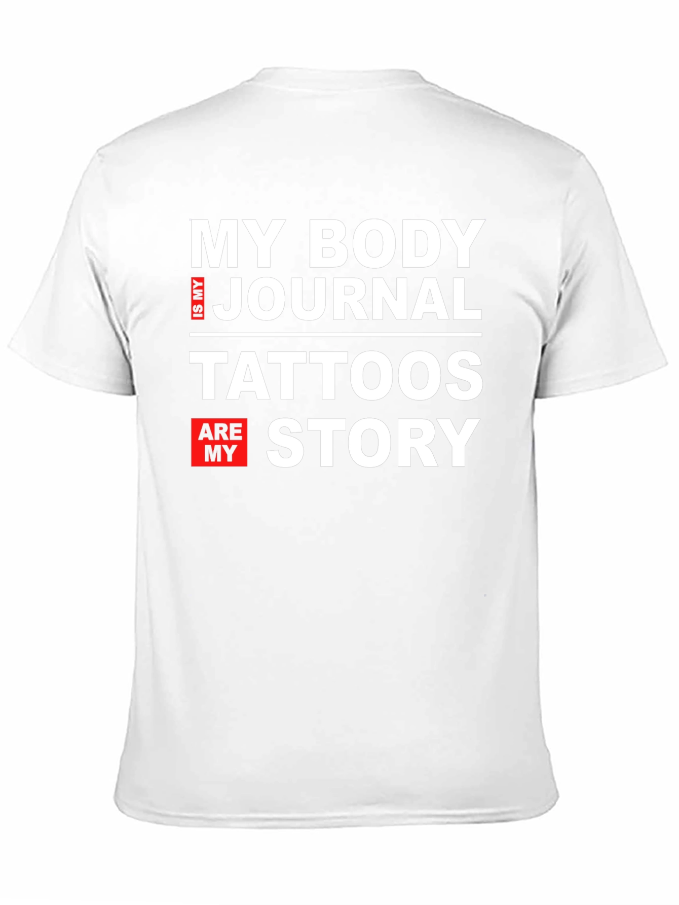 Black My Body Is My Journal Tattoos Story Graphic Tee view 11