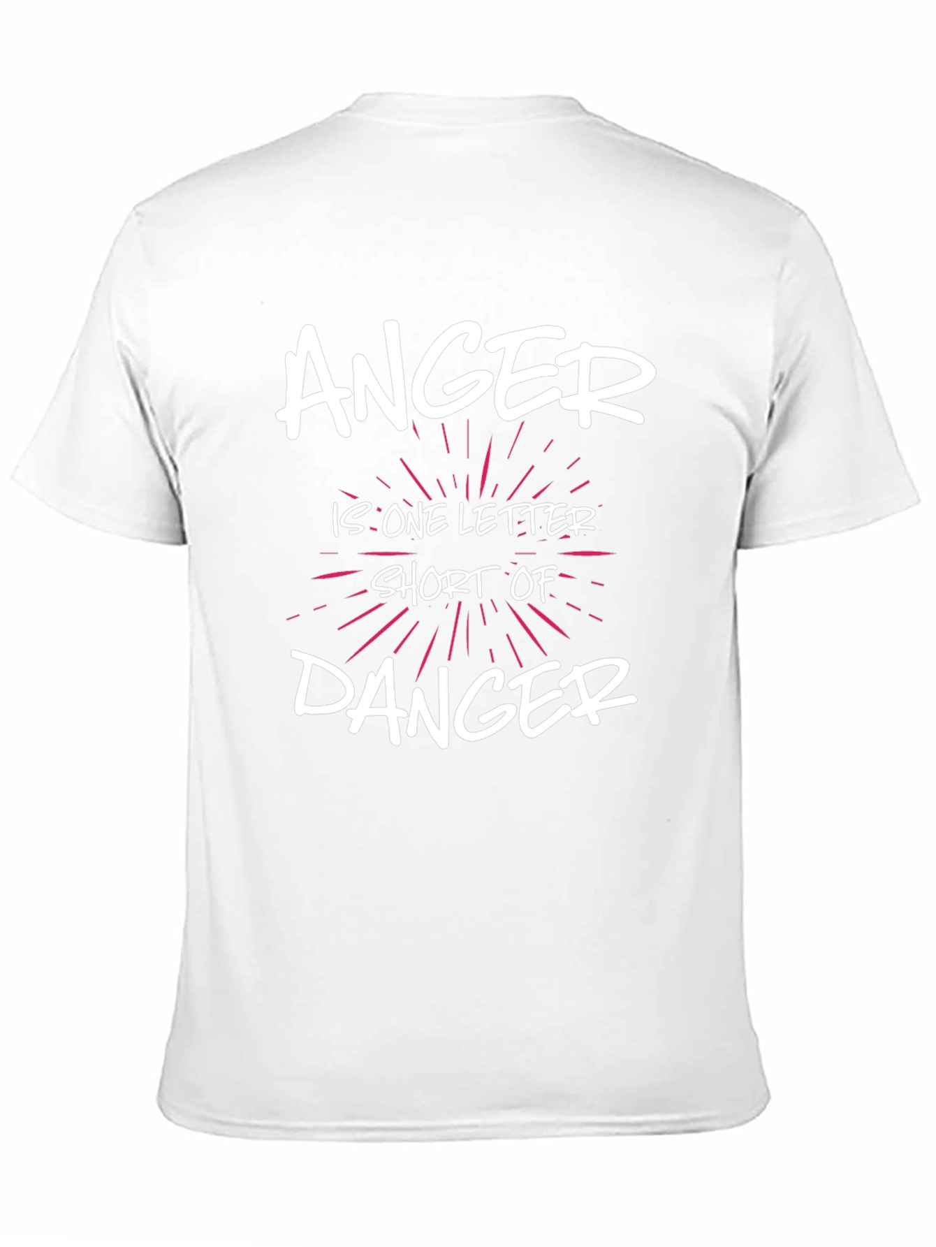 Black Anger Danger T-Shirt - Funny Slogan Tee view 11