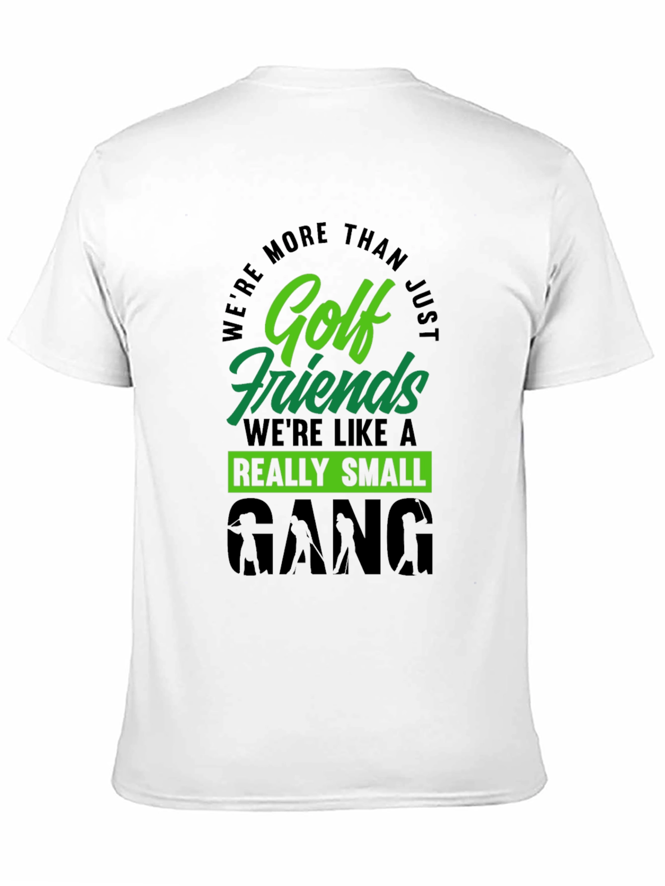 Black Golf Friends Small Gang T-Shirt view 11