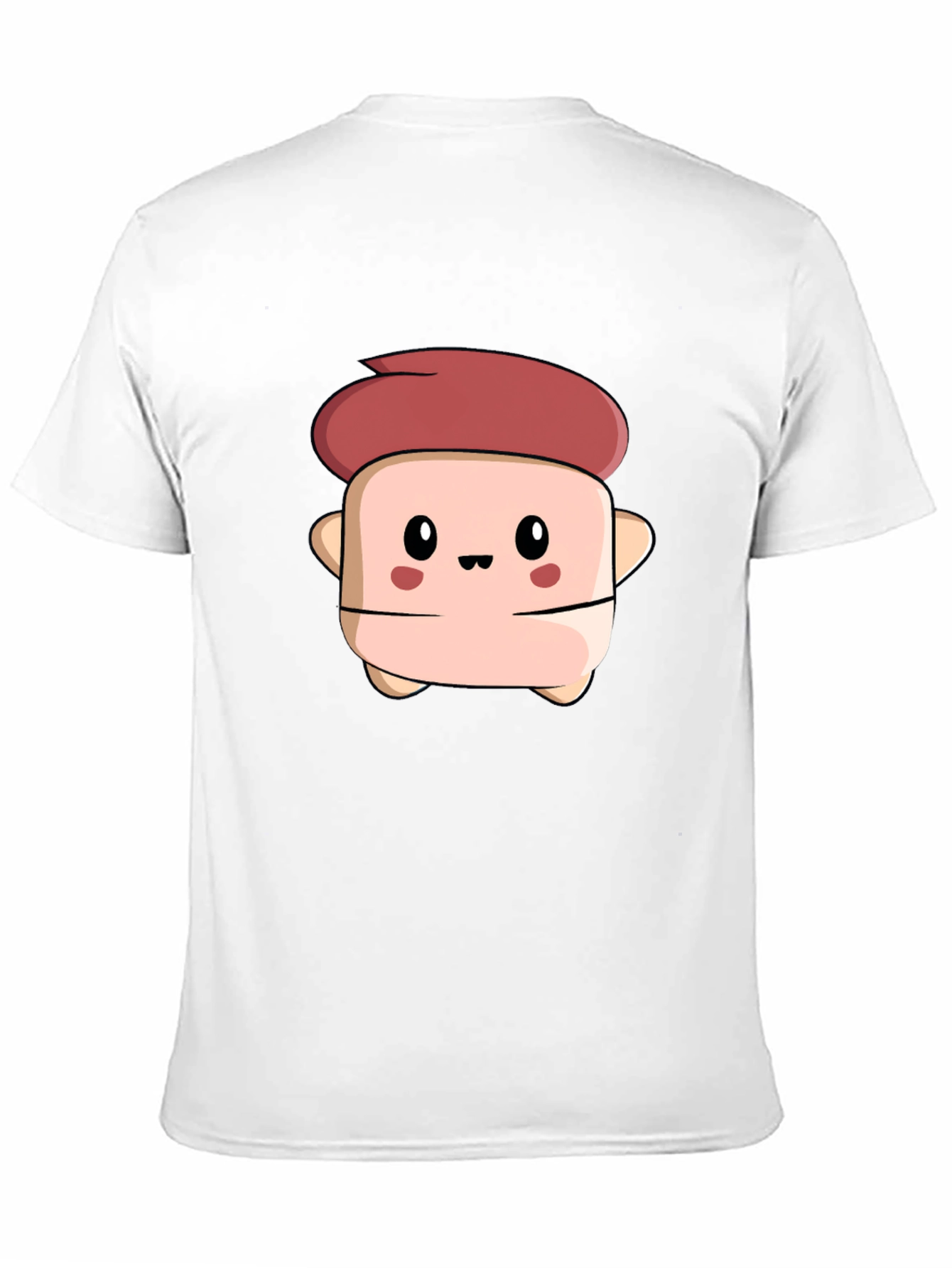 Black Cute Cartoon Character Black T-Shirt view 11