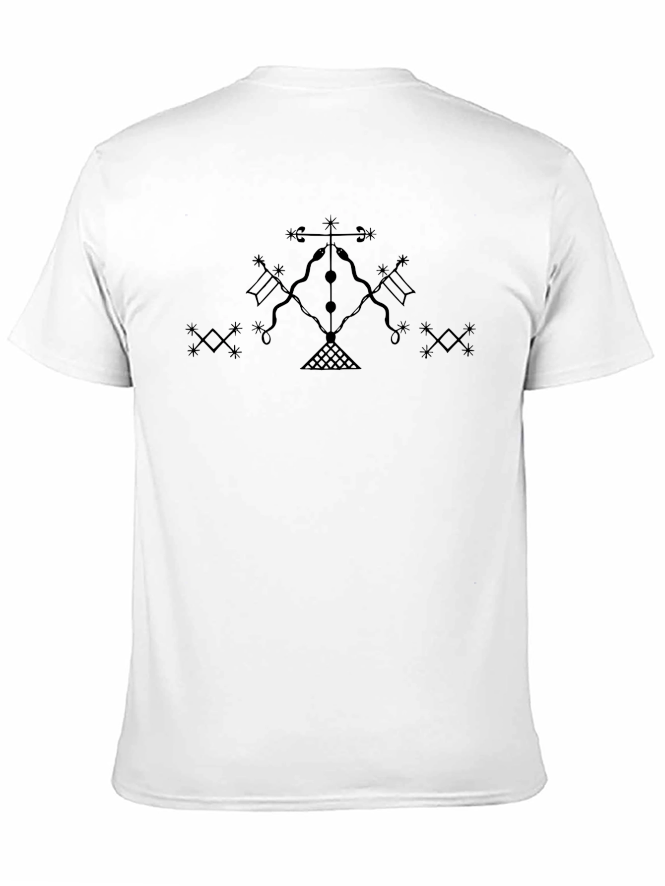 Black Mystic Veve Graphic Tee - Unisex Black T-Shirt view 11