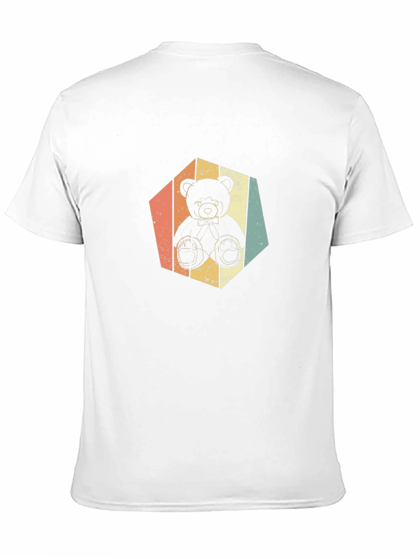 Black Retro Teddy Bear Graphic Tee - Soft Black T-Shirt view 11