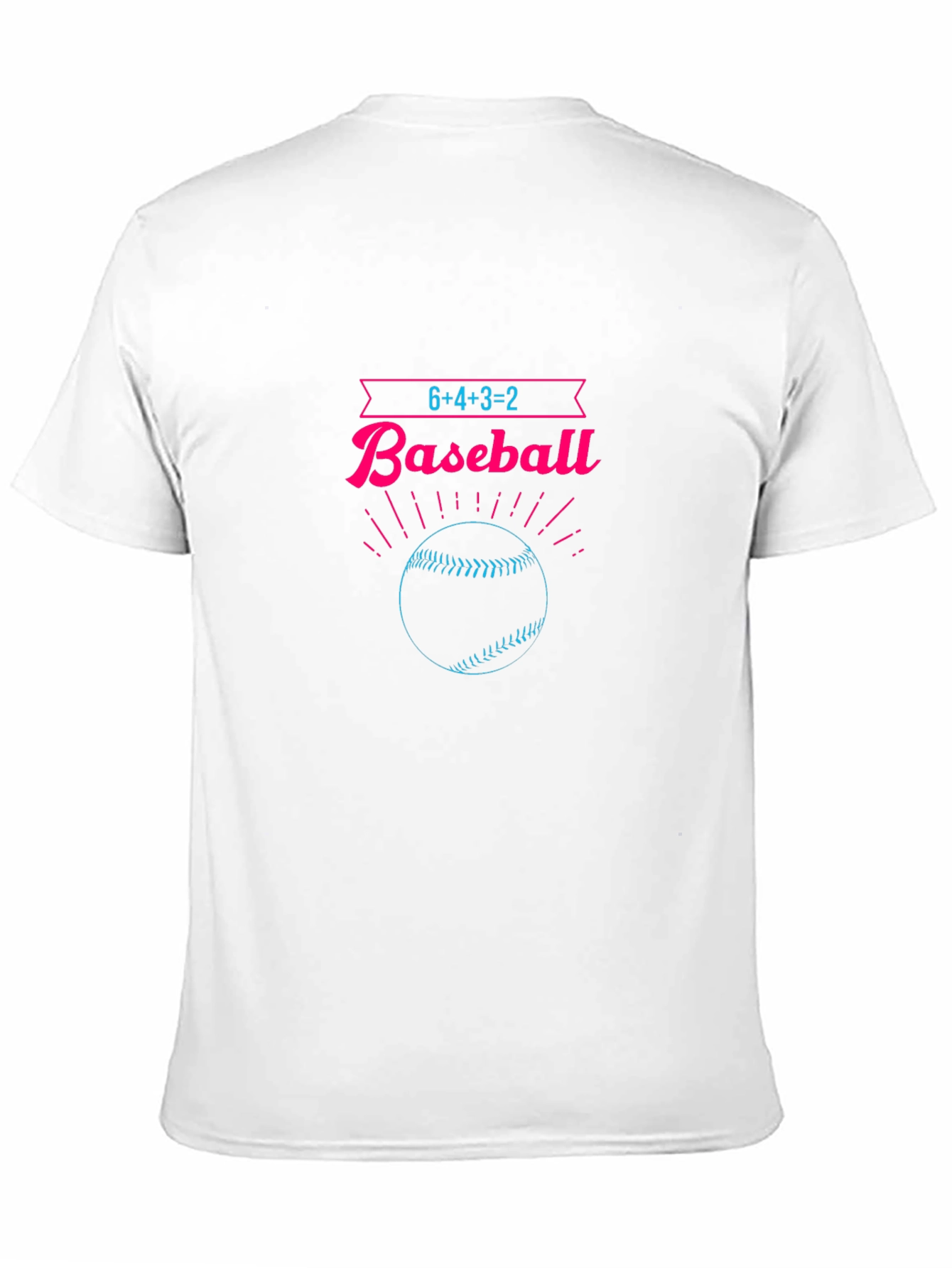 Black Baseball T-Shirt - Funny Math Design view 11