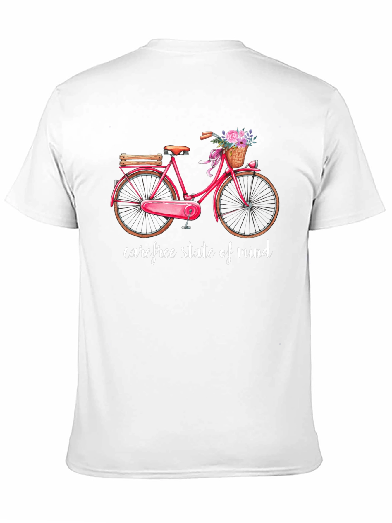 Black Carefree State of Mind Bicycle Graphic Tee view 11