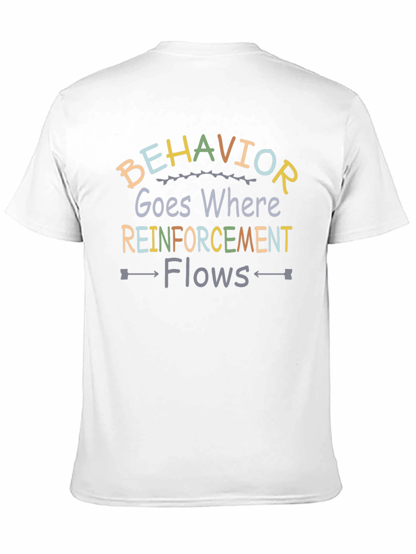 Black Behavior Goes Where Reinforcement Flows T-Shirt view 11