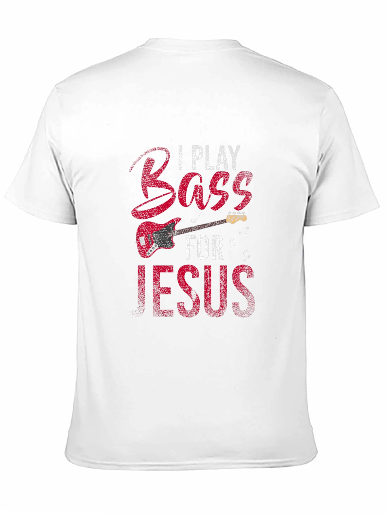 Black I Play Bass for Jesus T-Shirt view 11