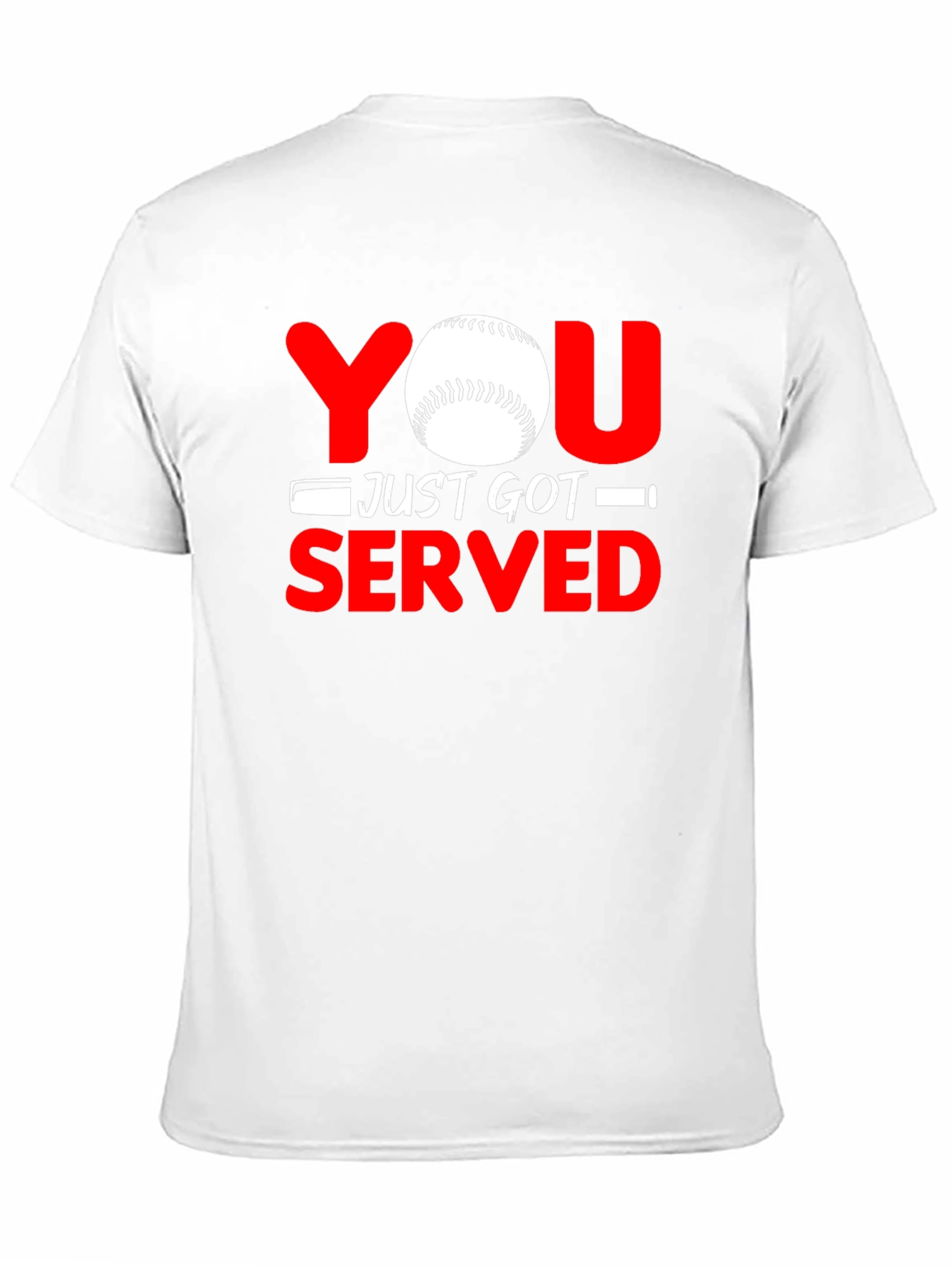 Black You Just Got Served Baseball Graphic T-Shirt view 11