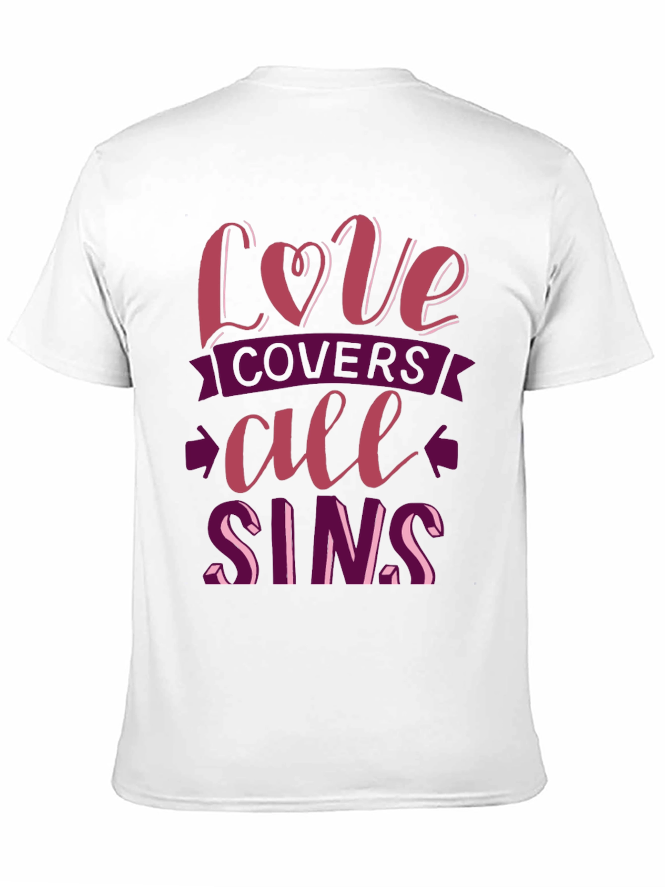 Black Love Covers All Sins Graphic T-Shirt view 11
