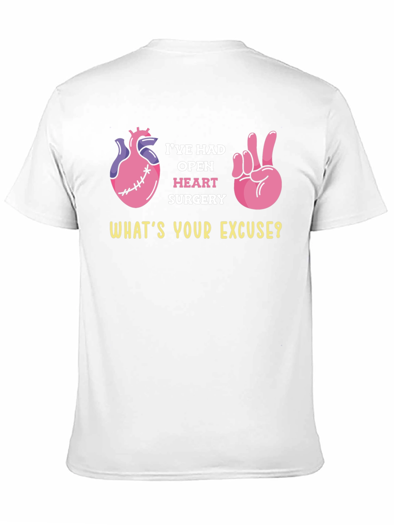 Black Open Heart Surgery Humor T-Shirt view 11