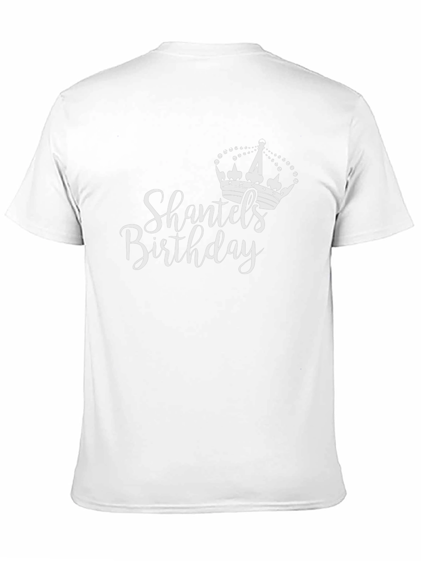 Black Shantel's Birthday T-Shirt | Black Cotton Tee view 11
