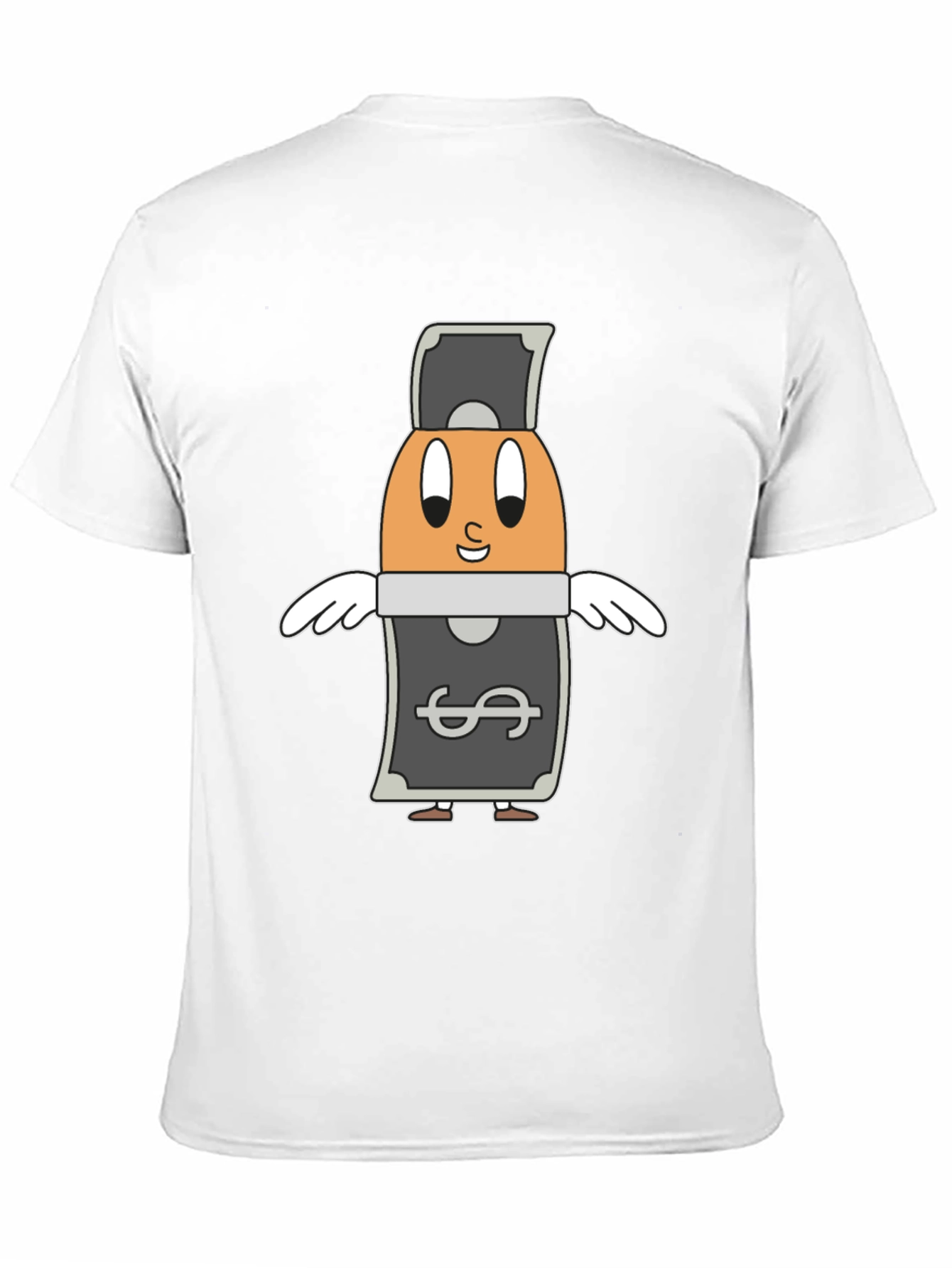 Black Cartoon Egg Money Black T-Shirt view 11
