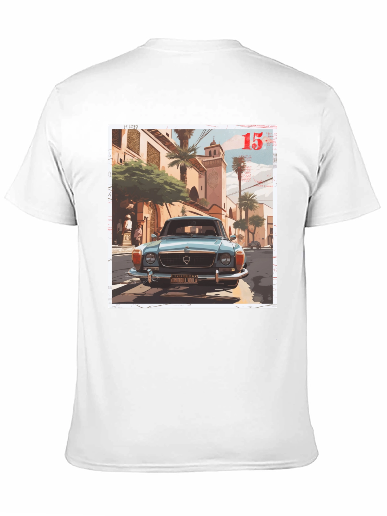 Black Vintage Car Graphic Tee - Men's Black T-Shirt view 11