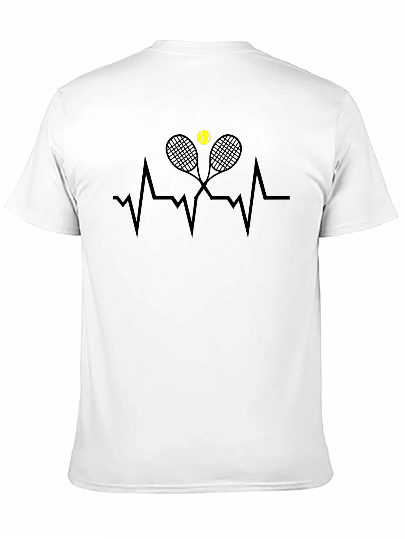 Black Tennis Heartbeat T-Shirt view 11