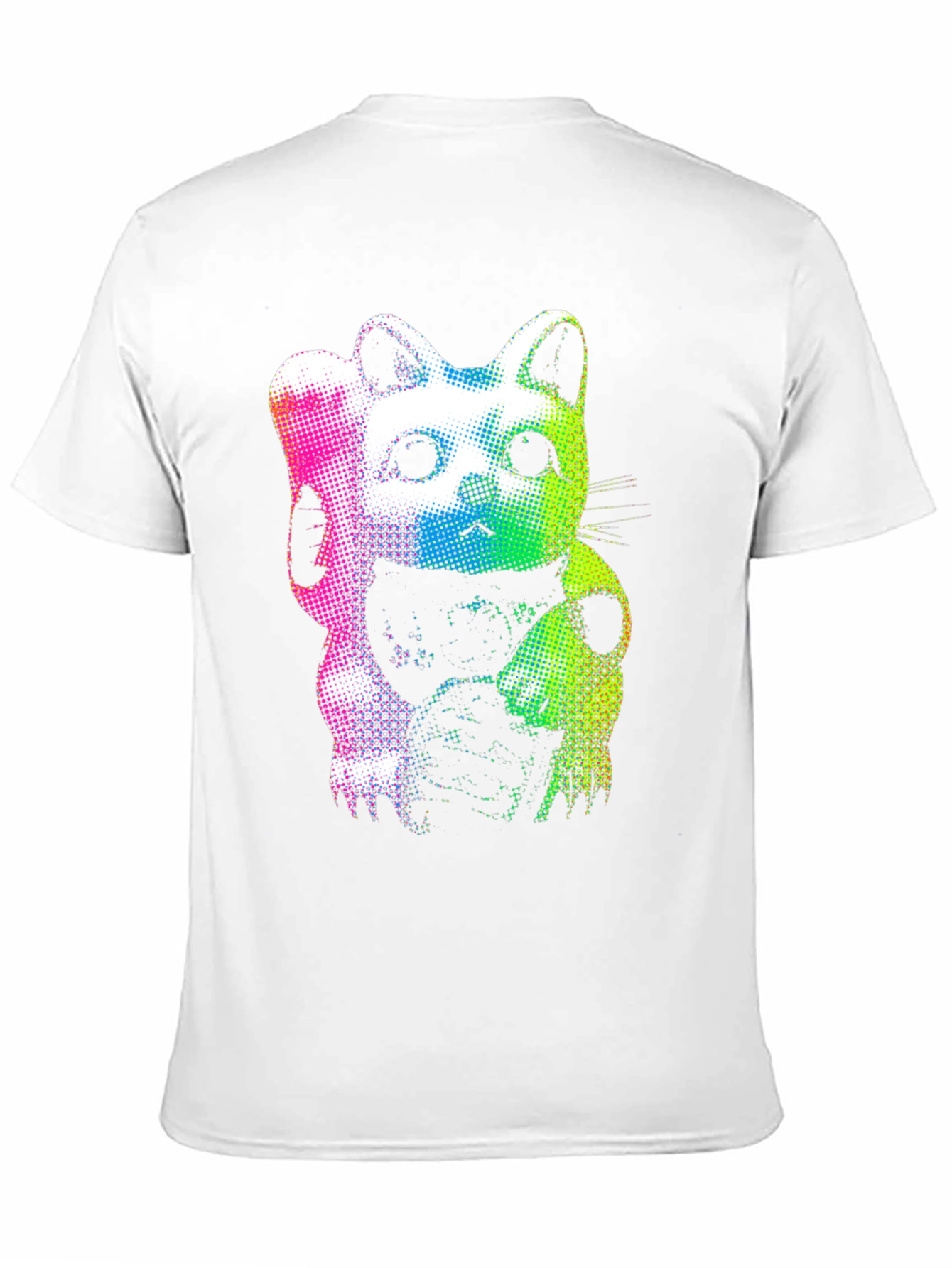 Black Lucky Cat Graphic Tee - Vibrant & Stylish view 11