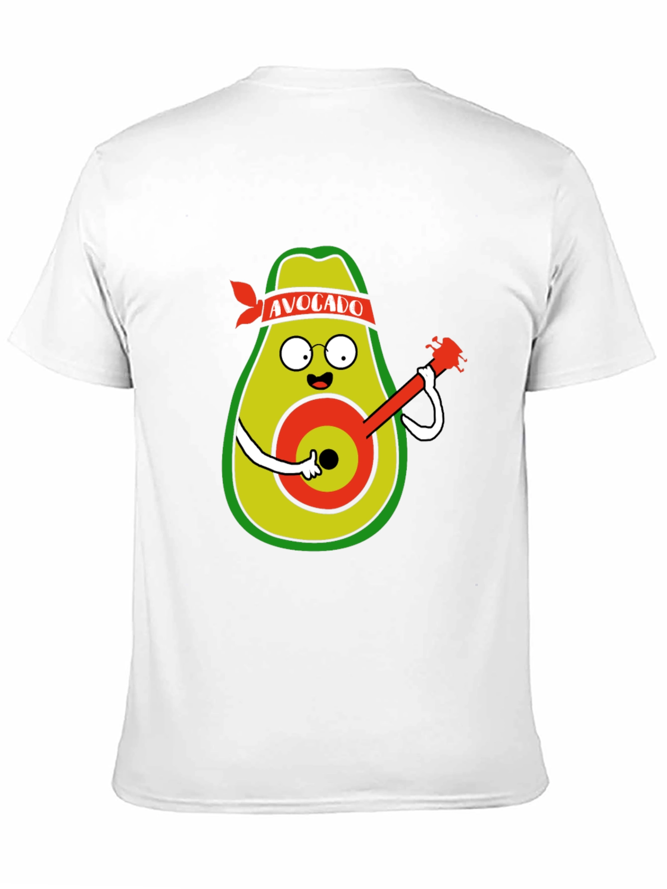 Black Avocado Guitarist Black T-Shirt view 11