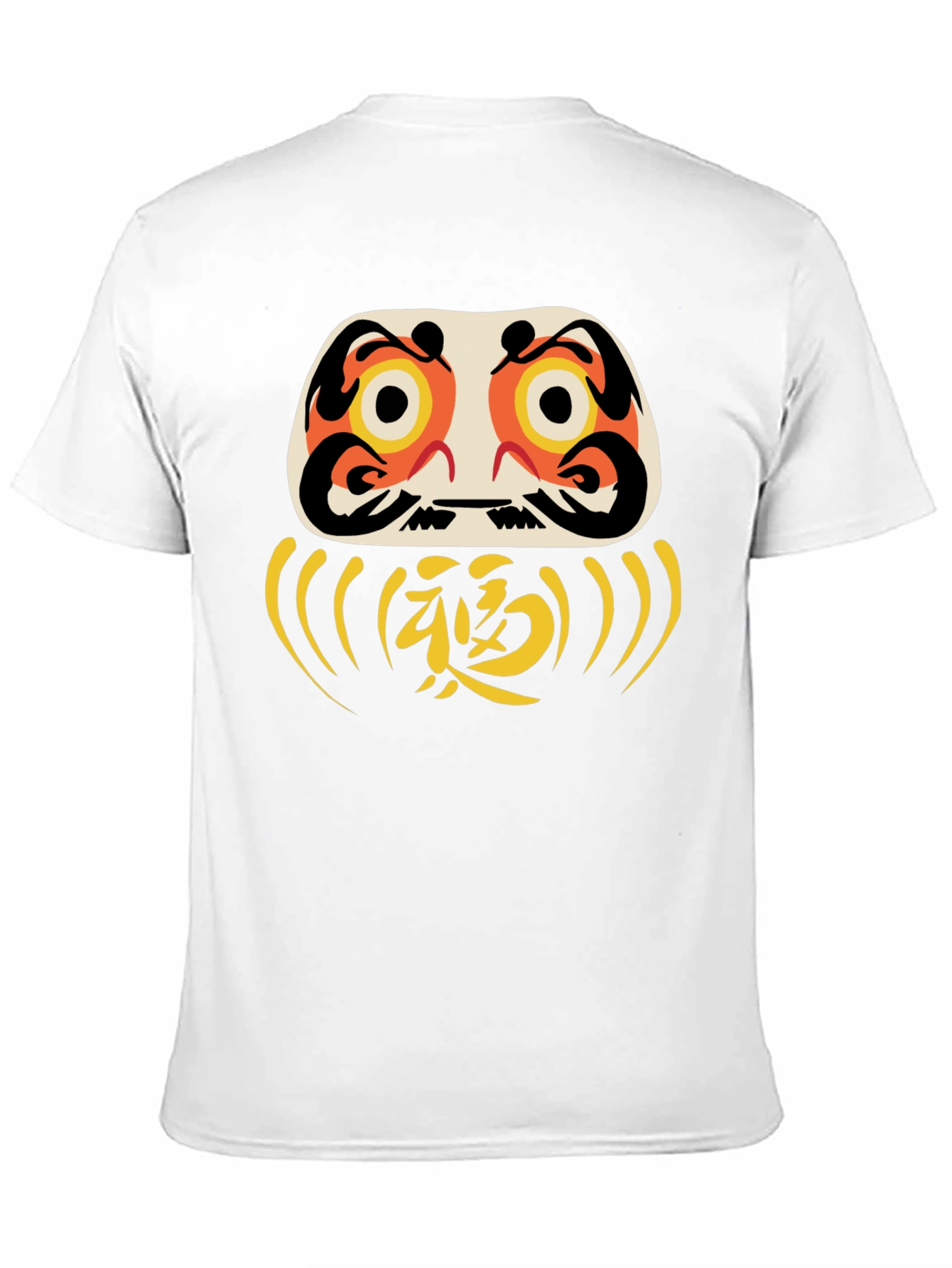 Black Daruma Doll Graphic Tee - Good Luck Shirt view 11