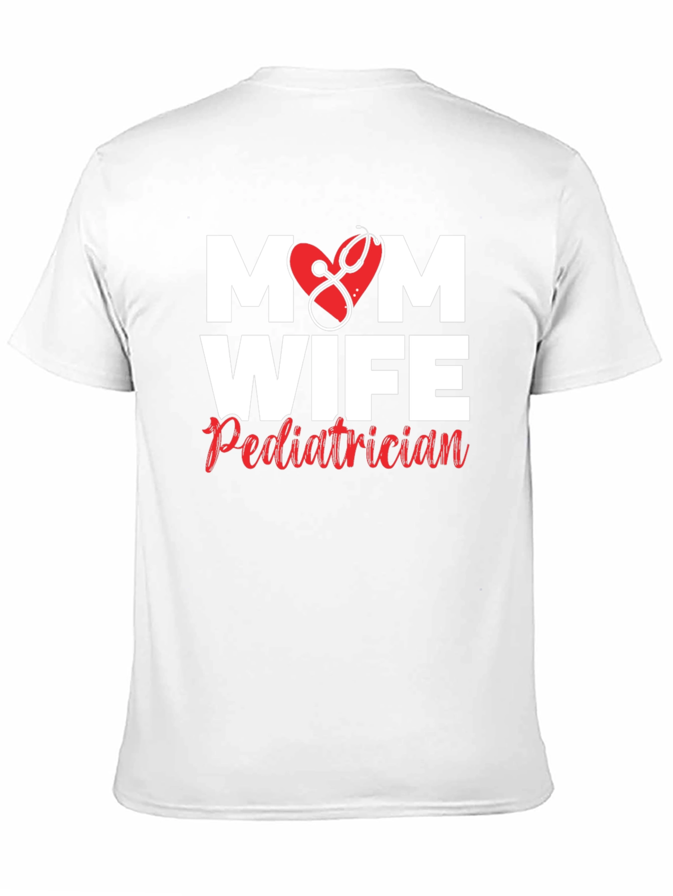 Black Mom Wife Pediatrician Graphic T-Shirt view 11