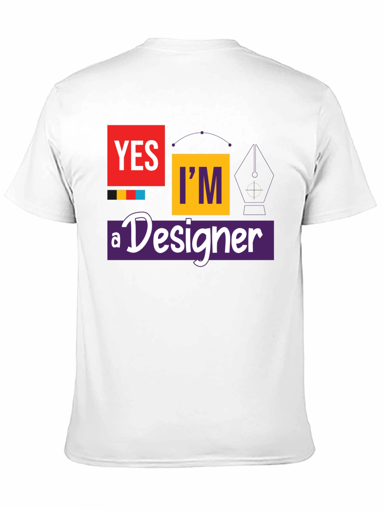Black Yes I'm A Designer T-Shirt - Graphic Tee view 11