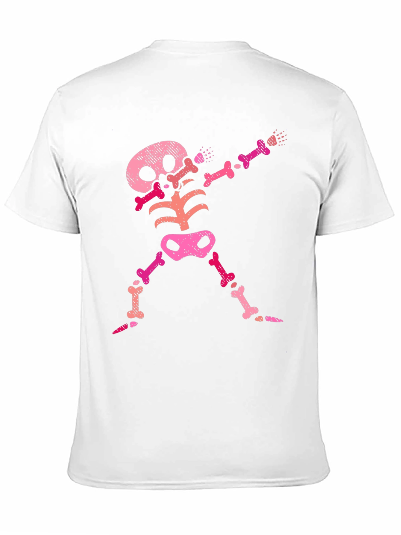 Black Pink Skeleton Dab Black T-Shirt view 11