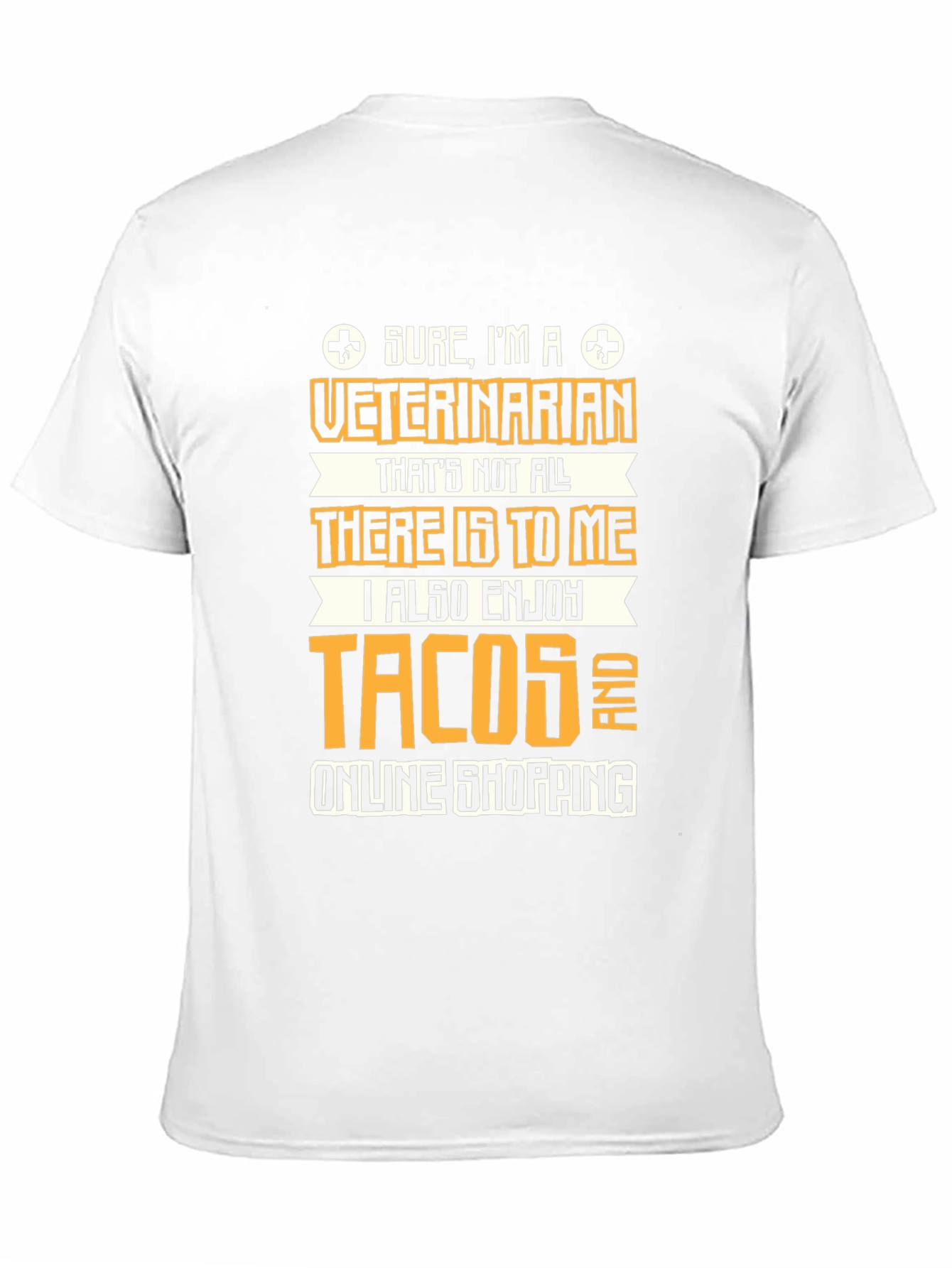 Black Veterinarian Tacos & Online Shopping T-Shirt view 11