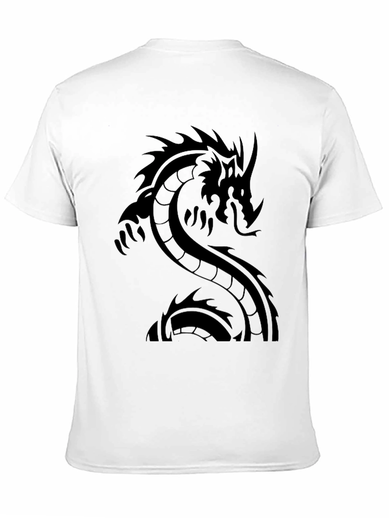 Black Dragon Graphic Black Tee - Men's Short Sleeve T-Shirt view 11