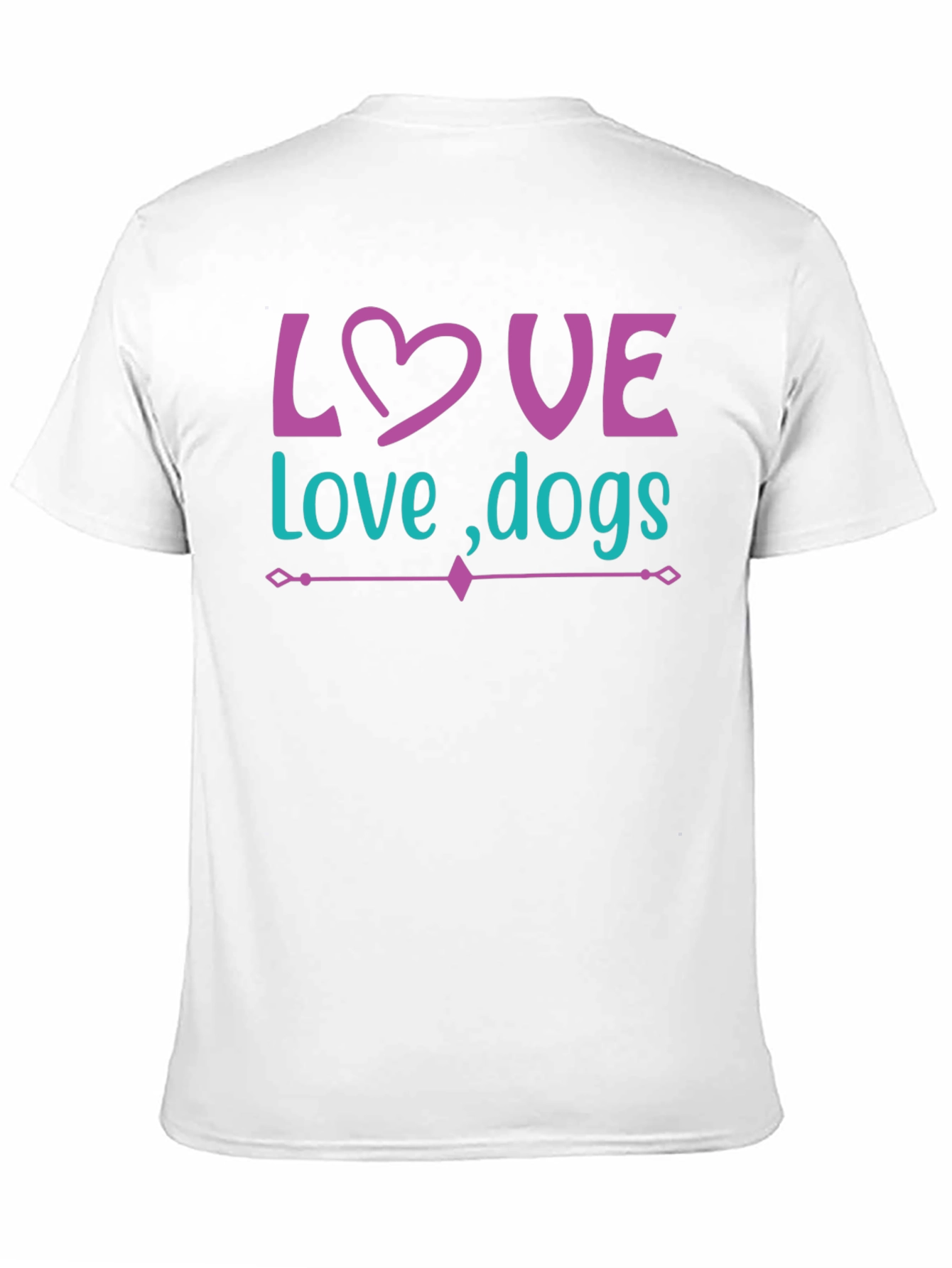 Black Love Dogs Graphic Tee - Trendy Unisex T-Shirt view 11