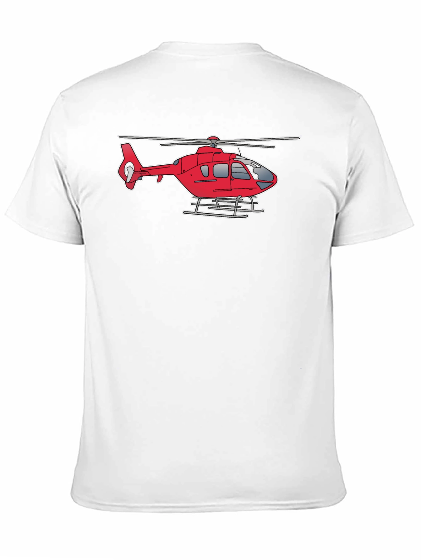 Black Helicopter Graphic Tee - Black Cotton Casual Shirt view 11