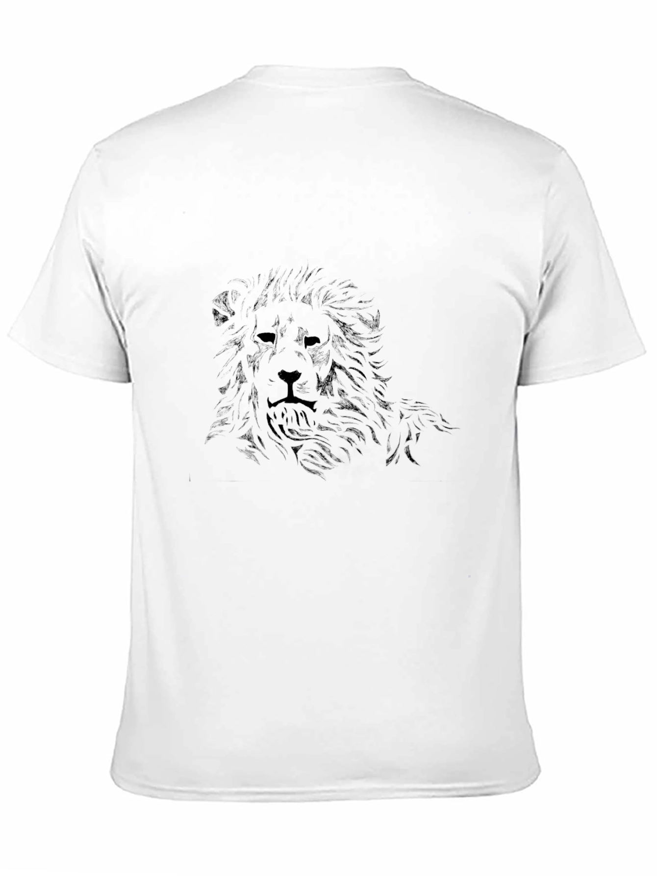 Black Lion Graphic Black T-Shirt view 11