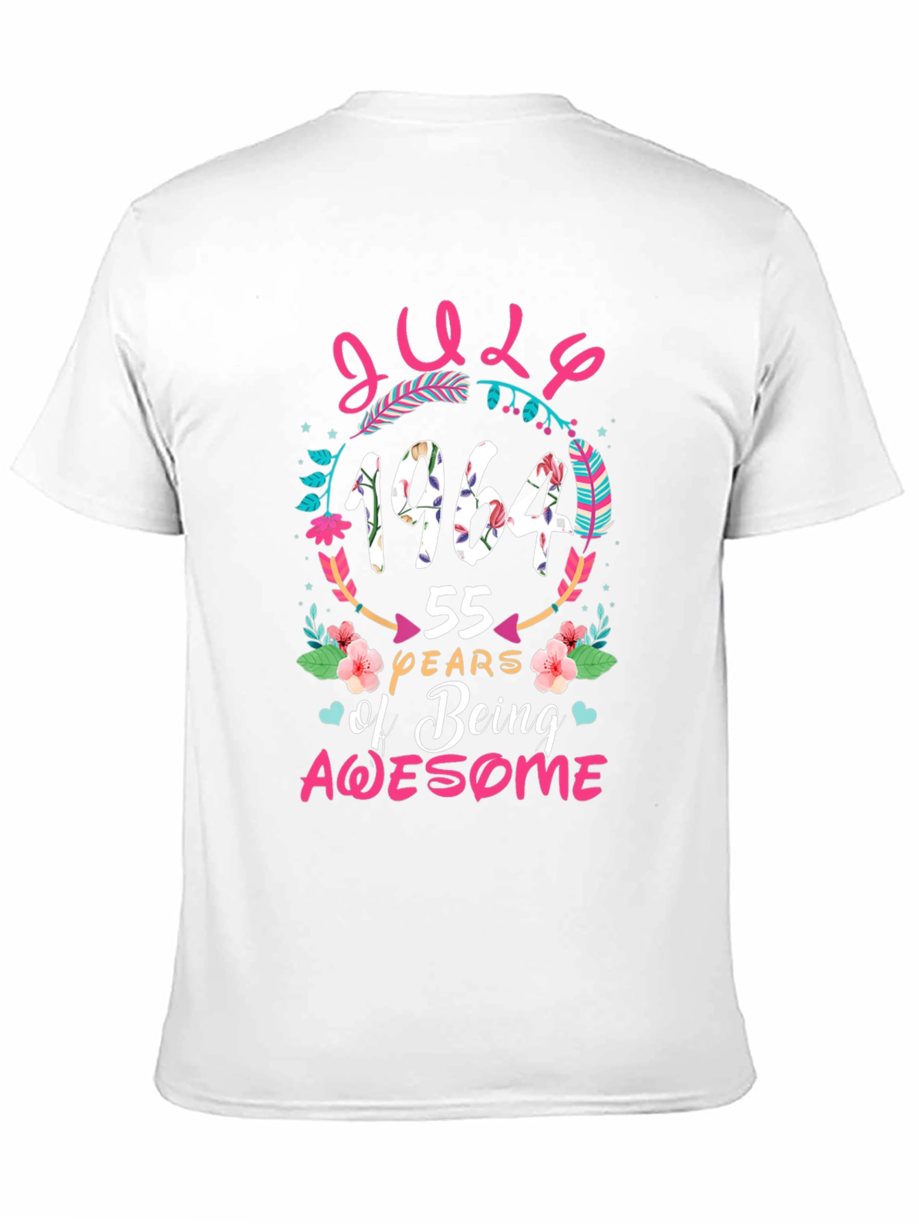 Black July 1964 Birthday Awesome T-Shirt view 11