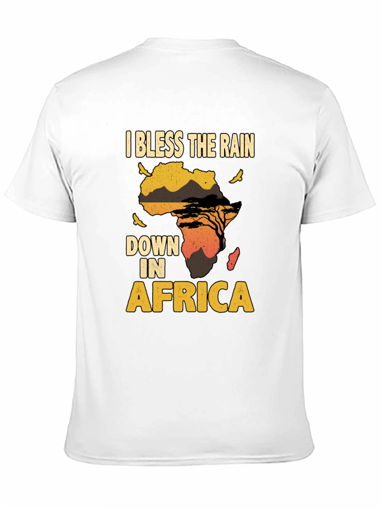 Black Bless The Rain In Africa Graphic T-Shirt view 11