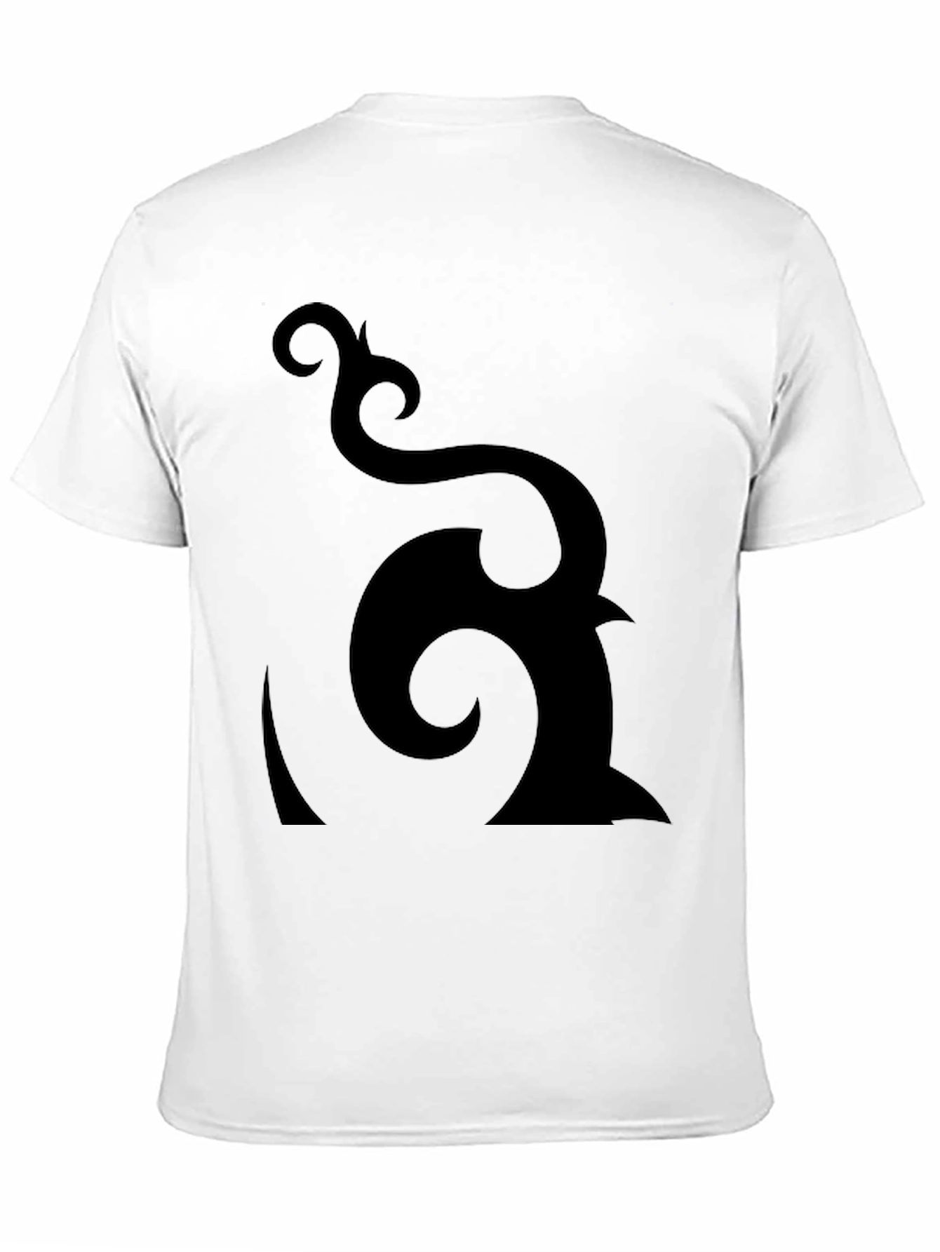 Black Abstract Graphic Black T-Shirt - Modern Design view 11