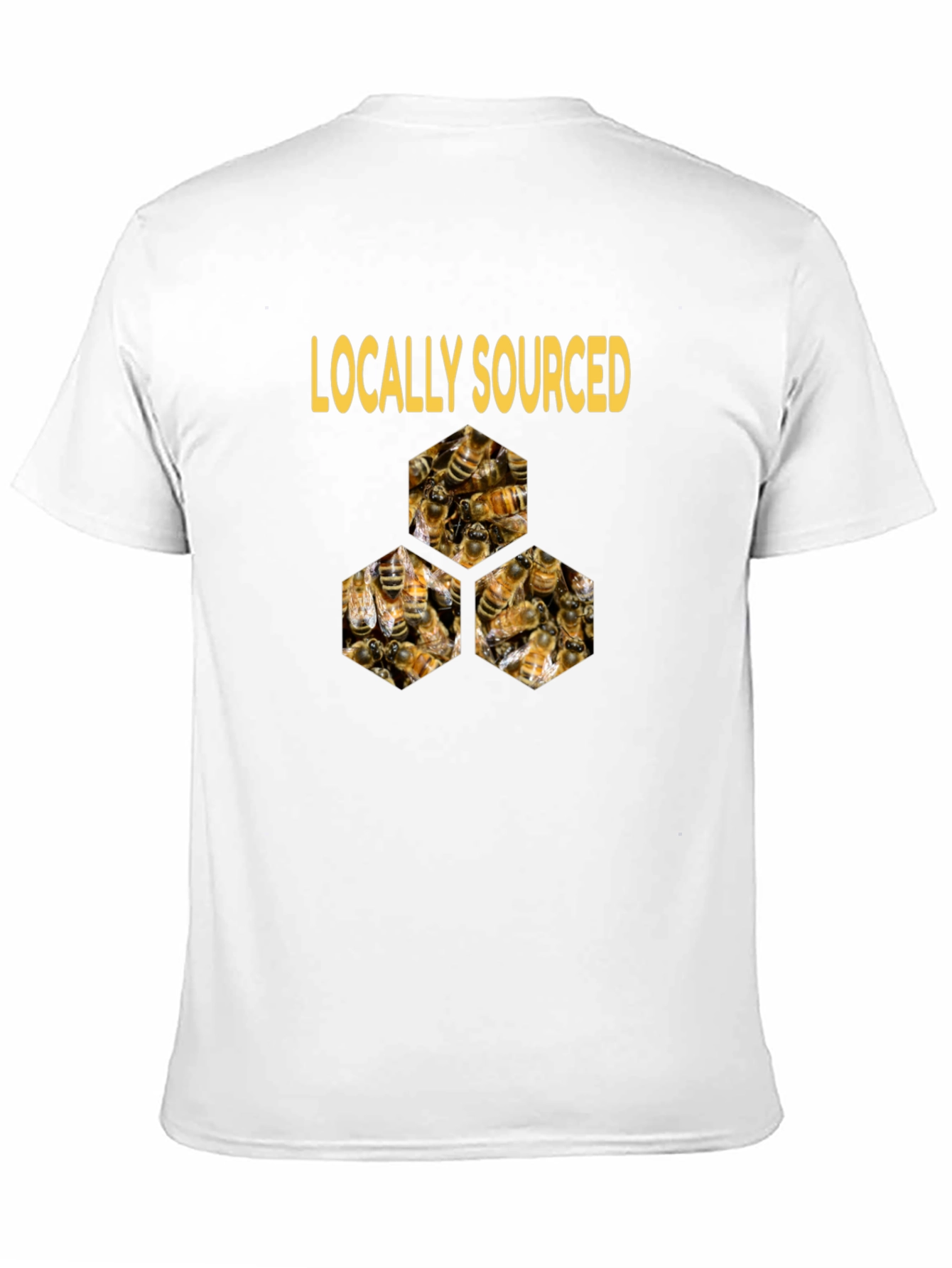 Black Locally Sourced Honey Bees T-Shirt view 11