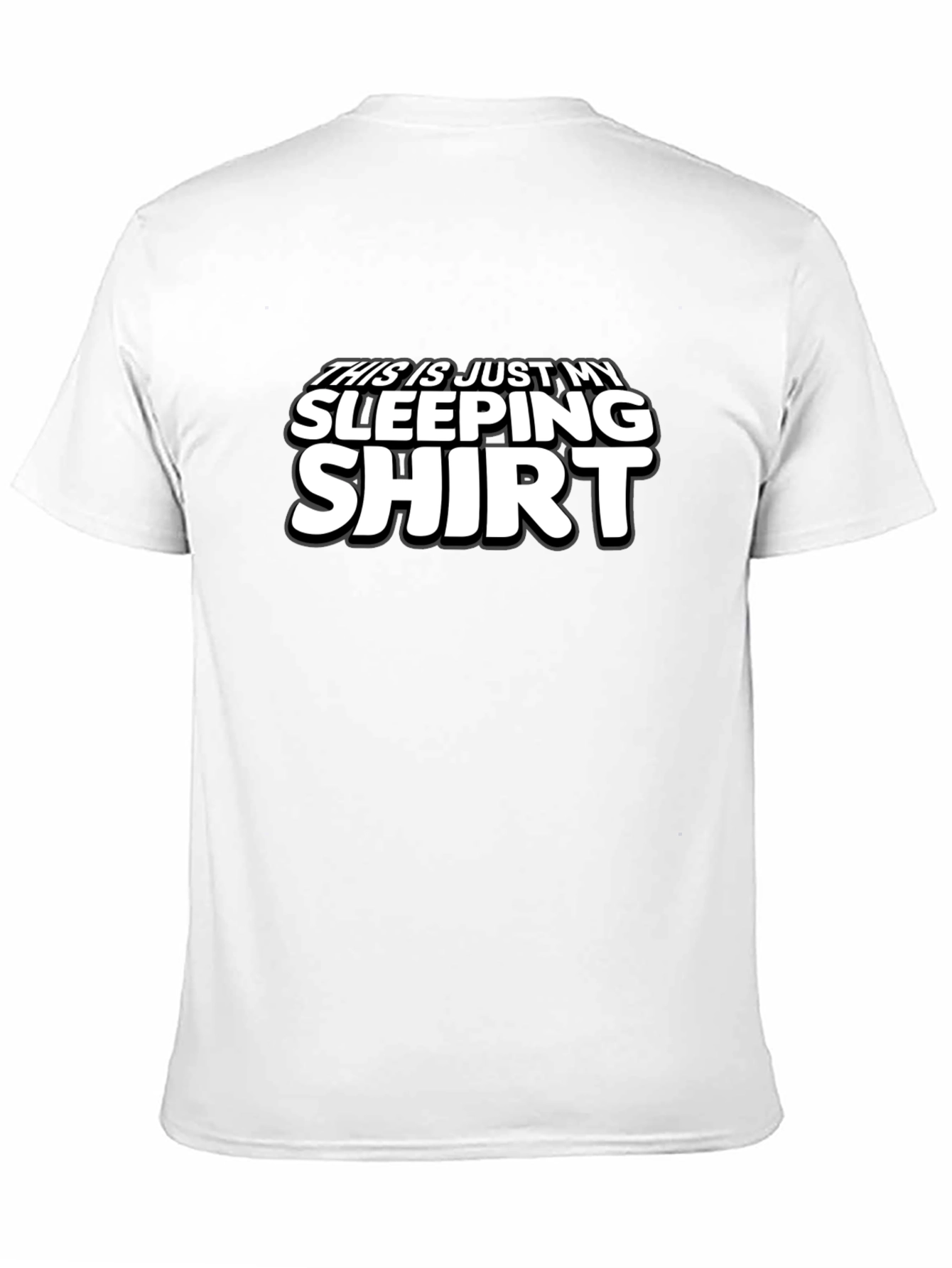 Black Funny Sleeping Shirt Graphic Tee view 11