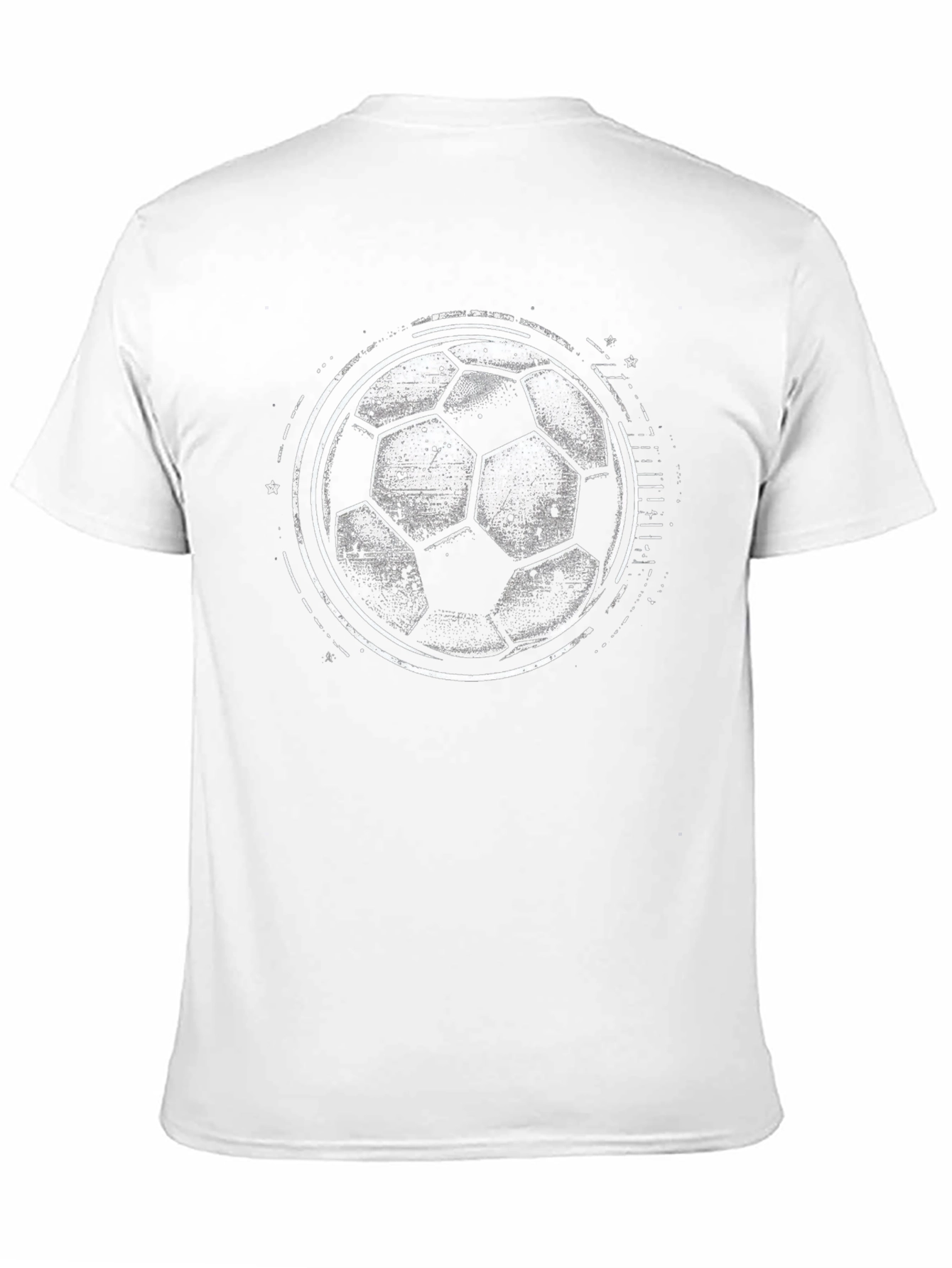 Black Soccer Ball Graphic Tee - Black Casual Shirt view 11