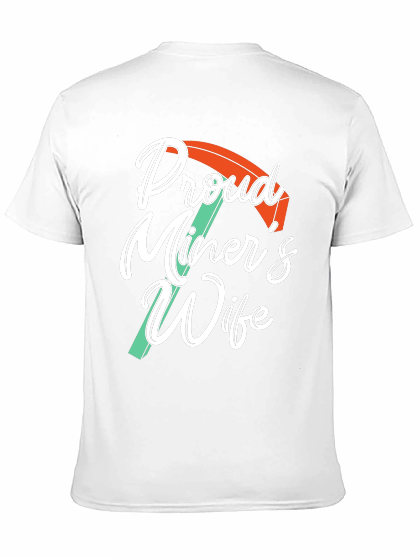 Black Proud Miner's Wife Black Graphic Tee Shirt view 11