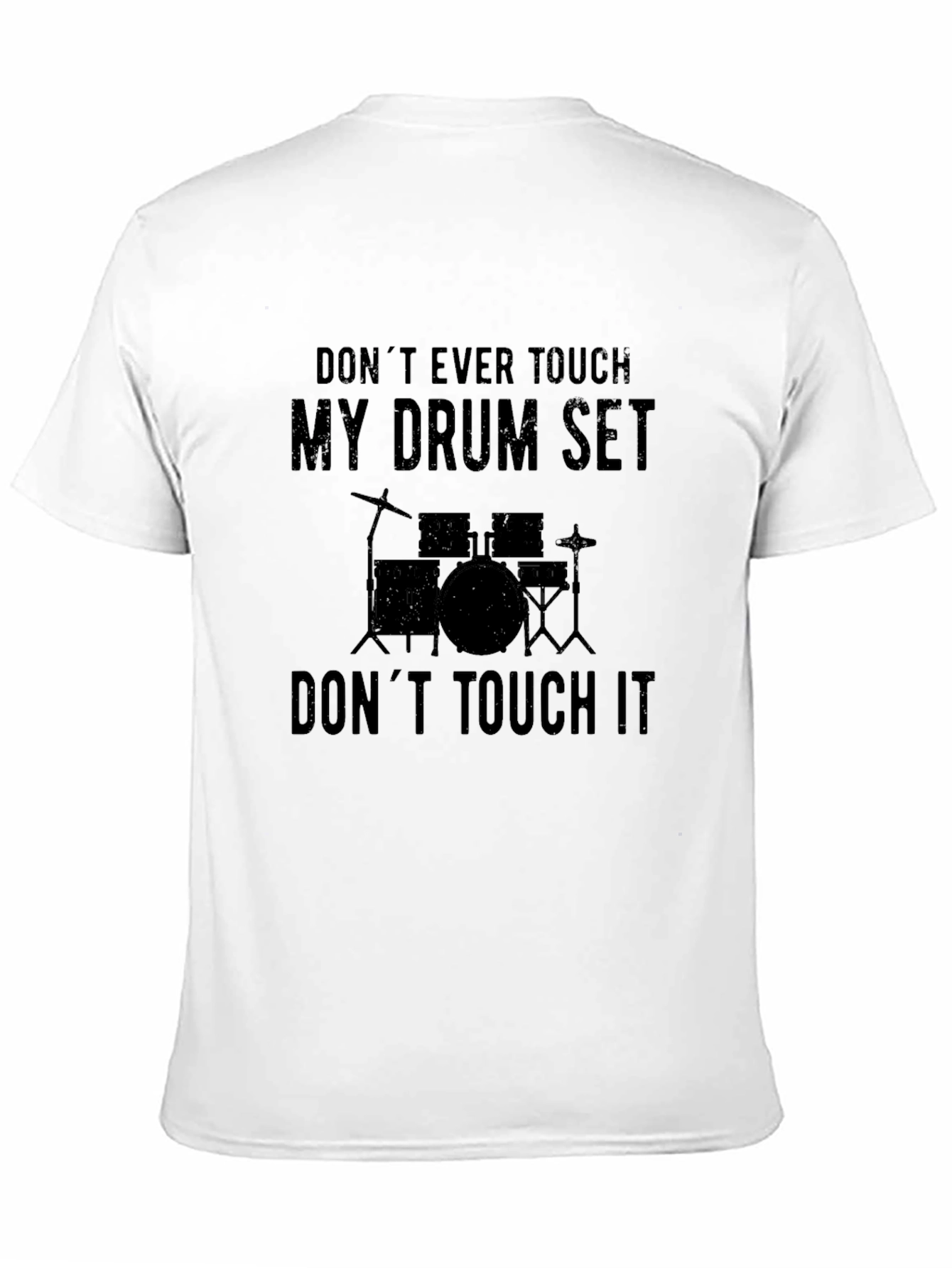 Black My Drum Set T-Shirt - Musician Humor Tee view 11
