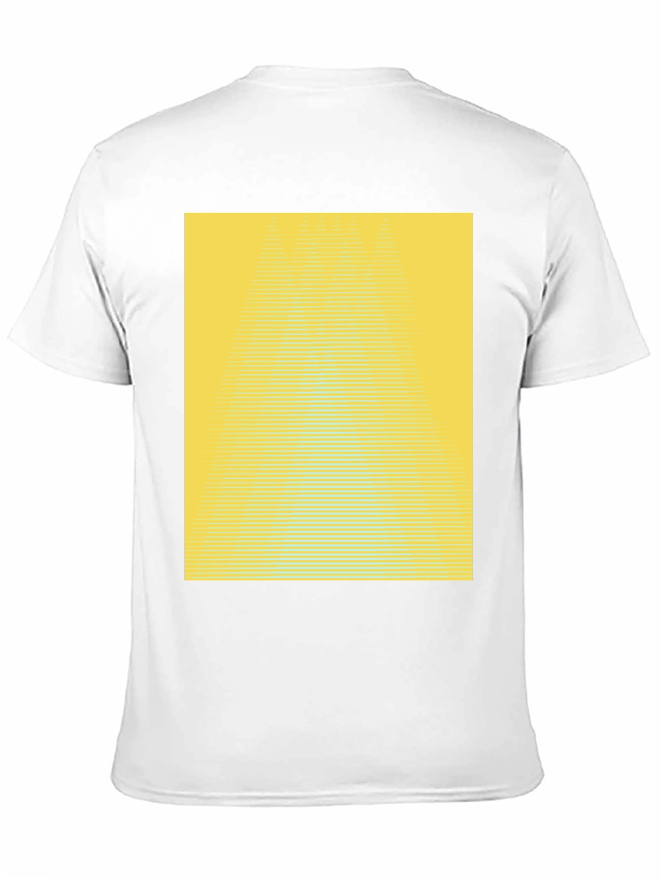 Black Abstract Yellow Gradient T-Shirt - Modern Graphic Tee view 11