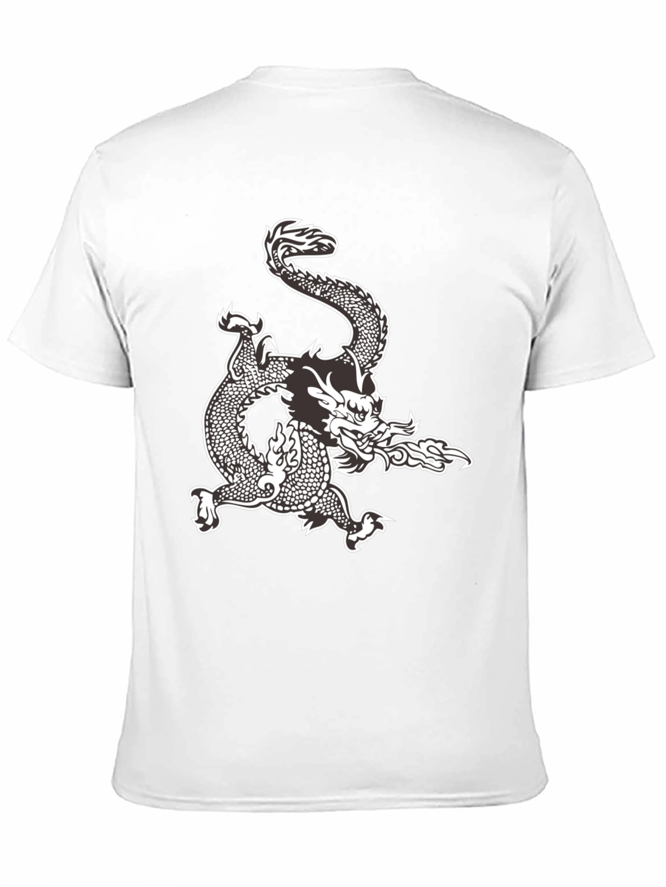 Black Dragon Graphic Tee - Black Cotton Comfort view 11
