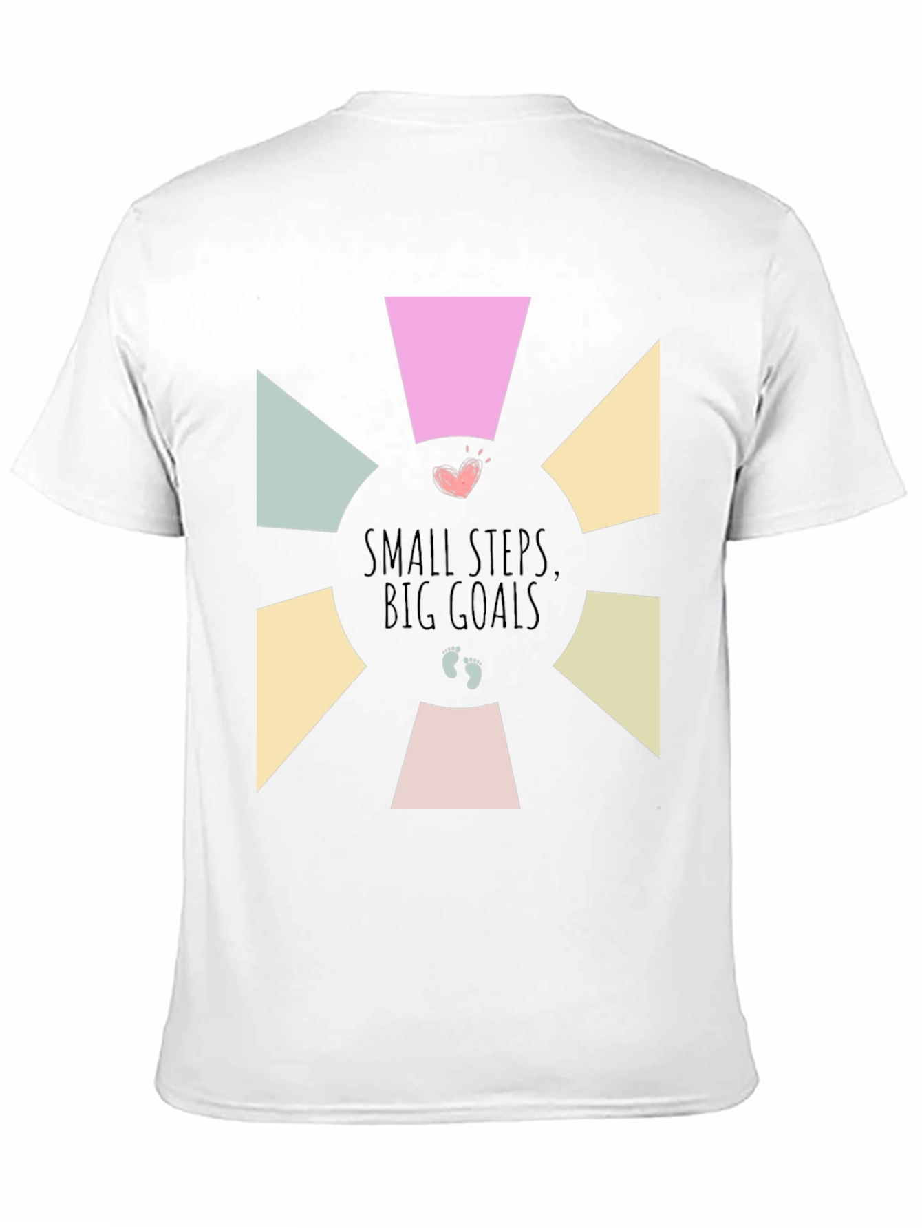 Black Small Steps Big Goals Graphic Tee view 11