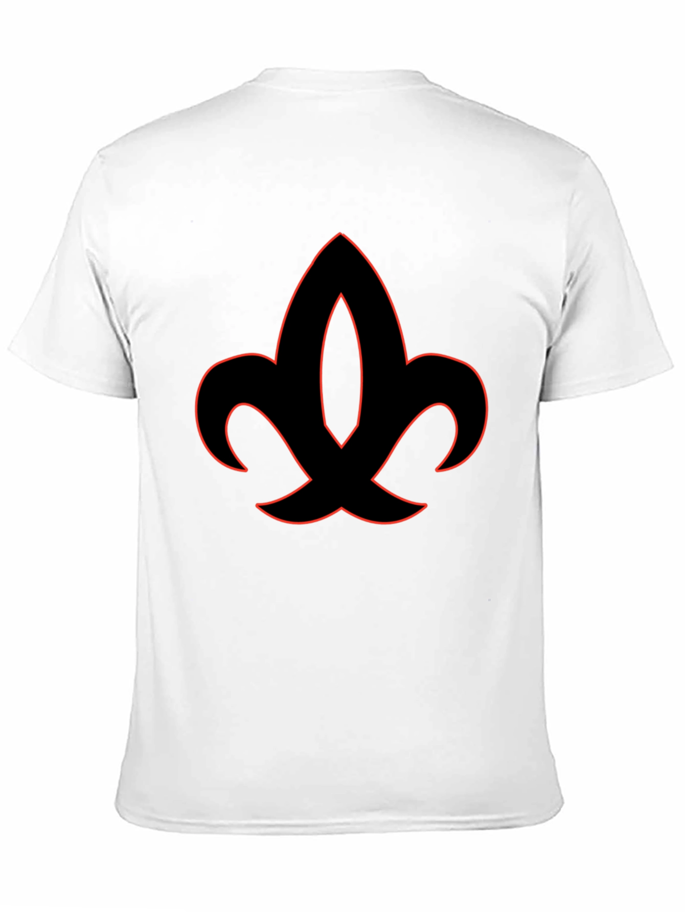 Black Fleur-de-Lis Graphic Tee - Modern Style view 11