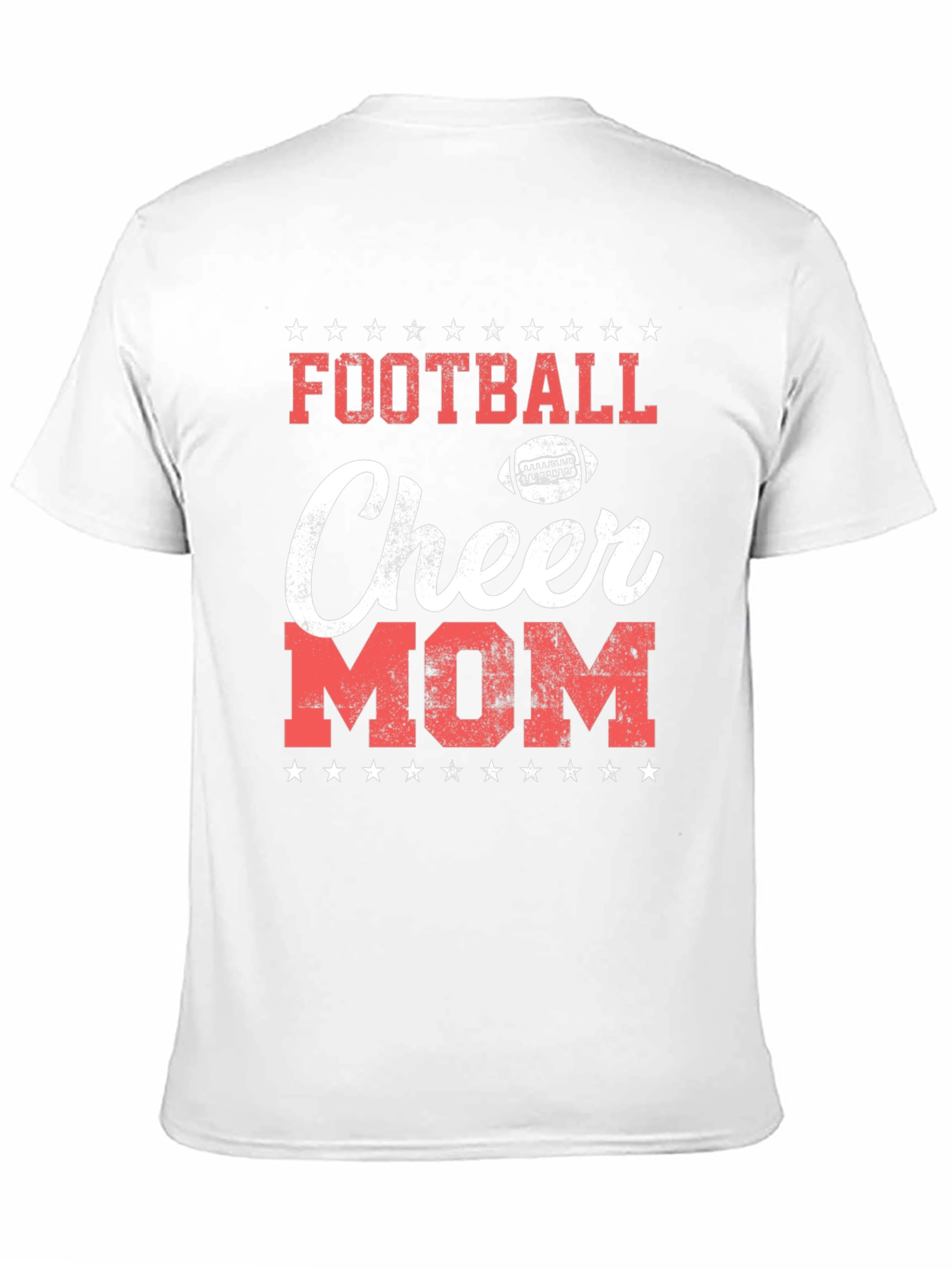 Black Football Cheer Mom T-Shirt - Game Day Apparel view 11